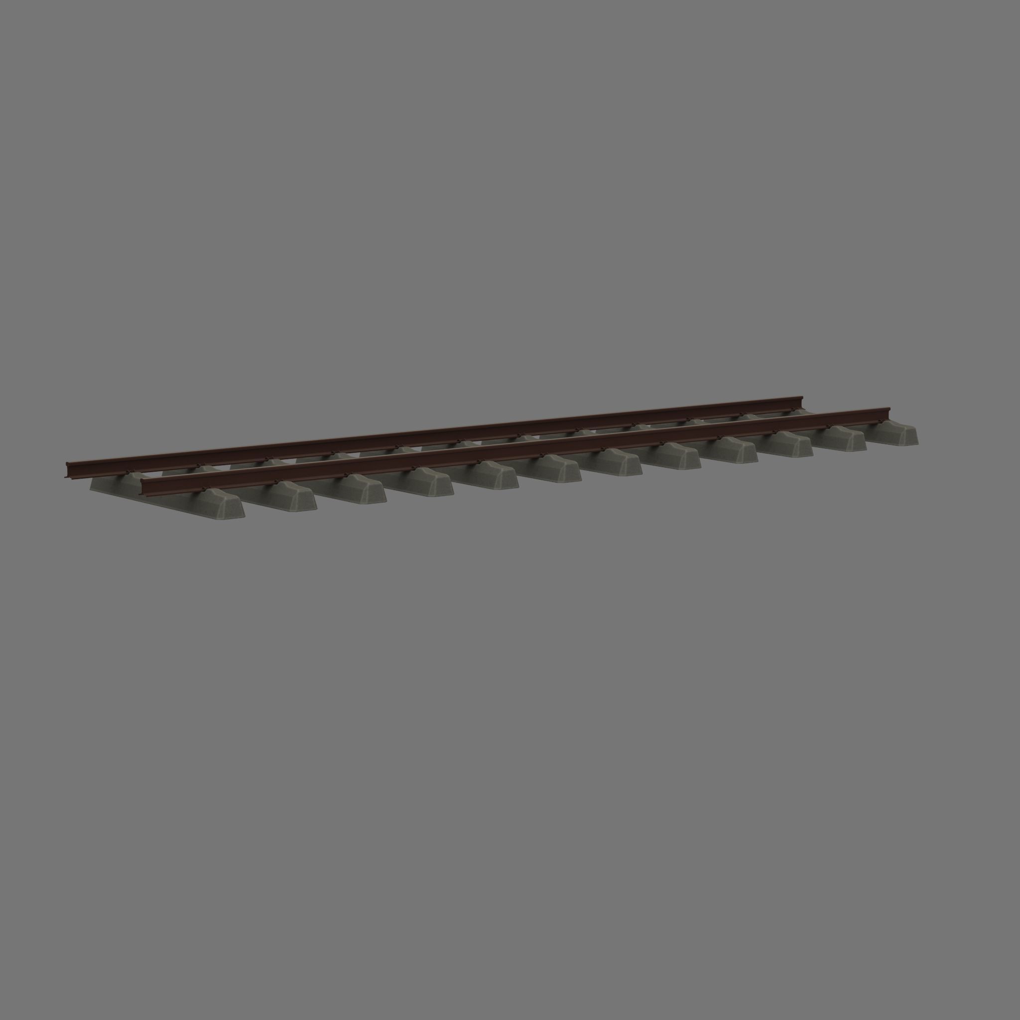 Railroad Parts - Low-Poly and Curve-Based Low-poly 3D model_103