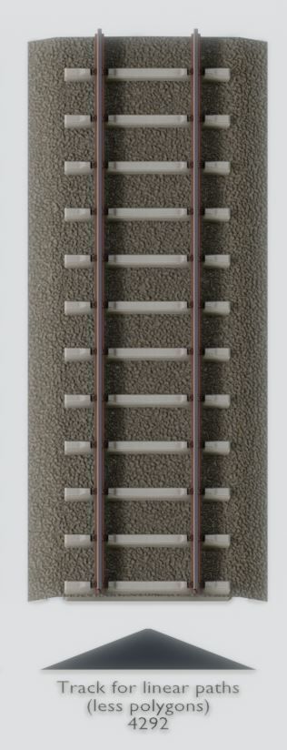 Railroad Parts - Low-Poly and Curve-Based Low-poly 3D model_15