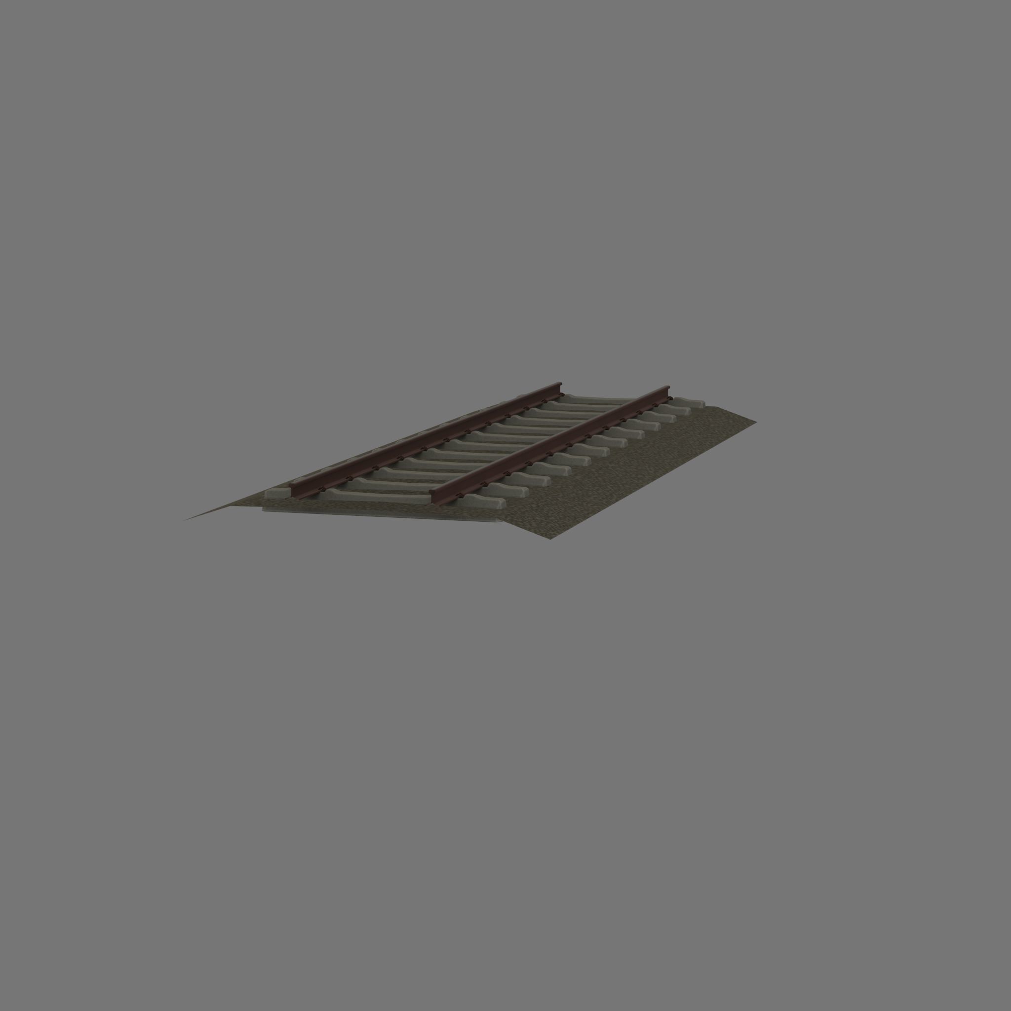 Railroad Parts - Low-Poly and Curve-Based Low-poly 3D model_92