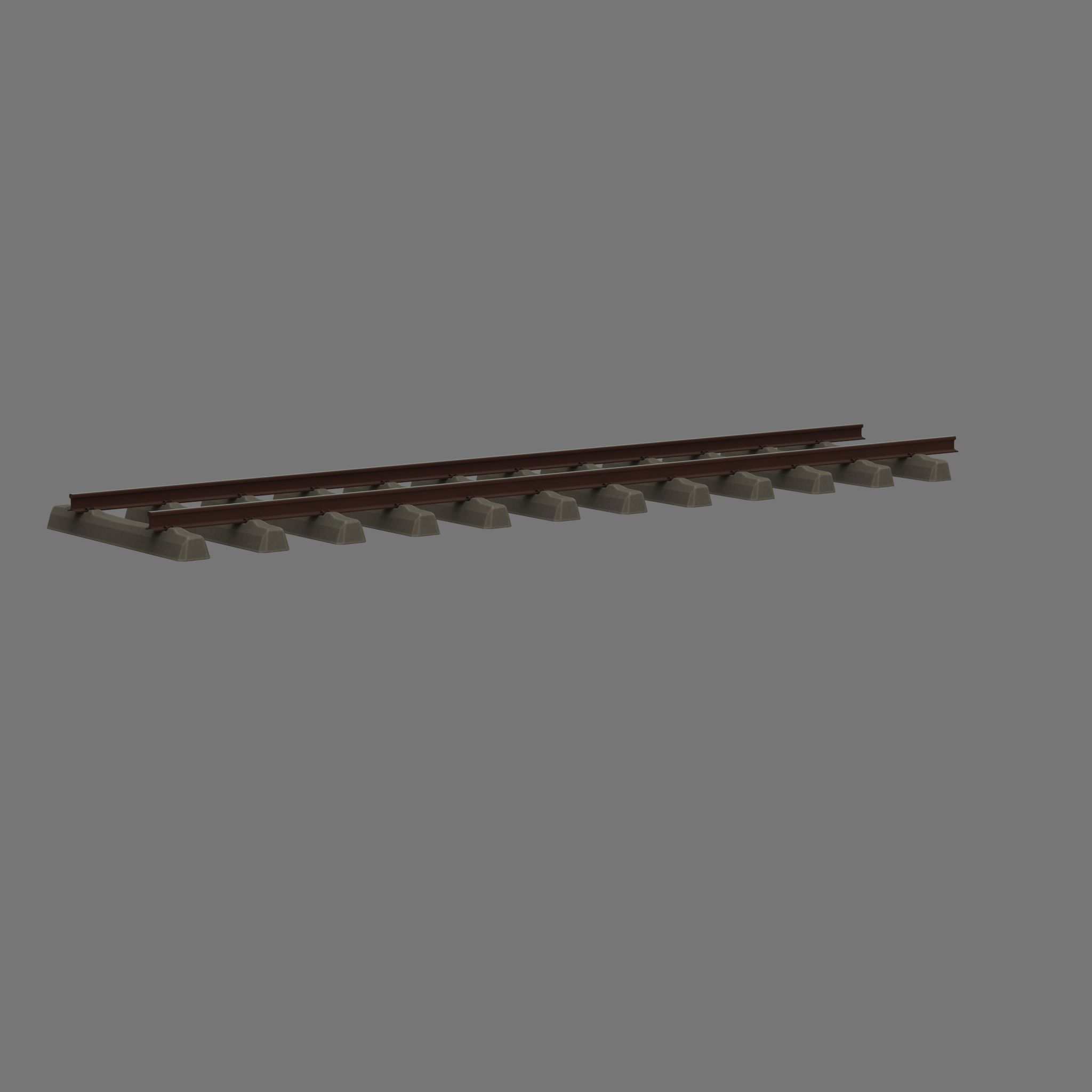 Railroad Parts - Low-Poly and Curve-Based Low-poly 3D model_79
