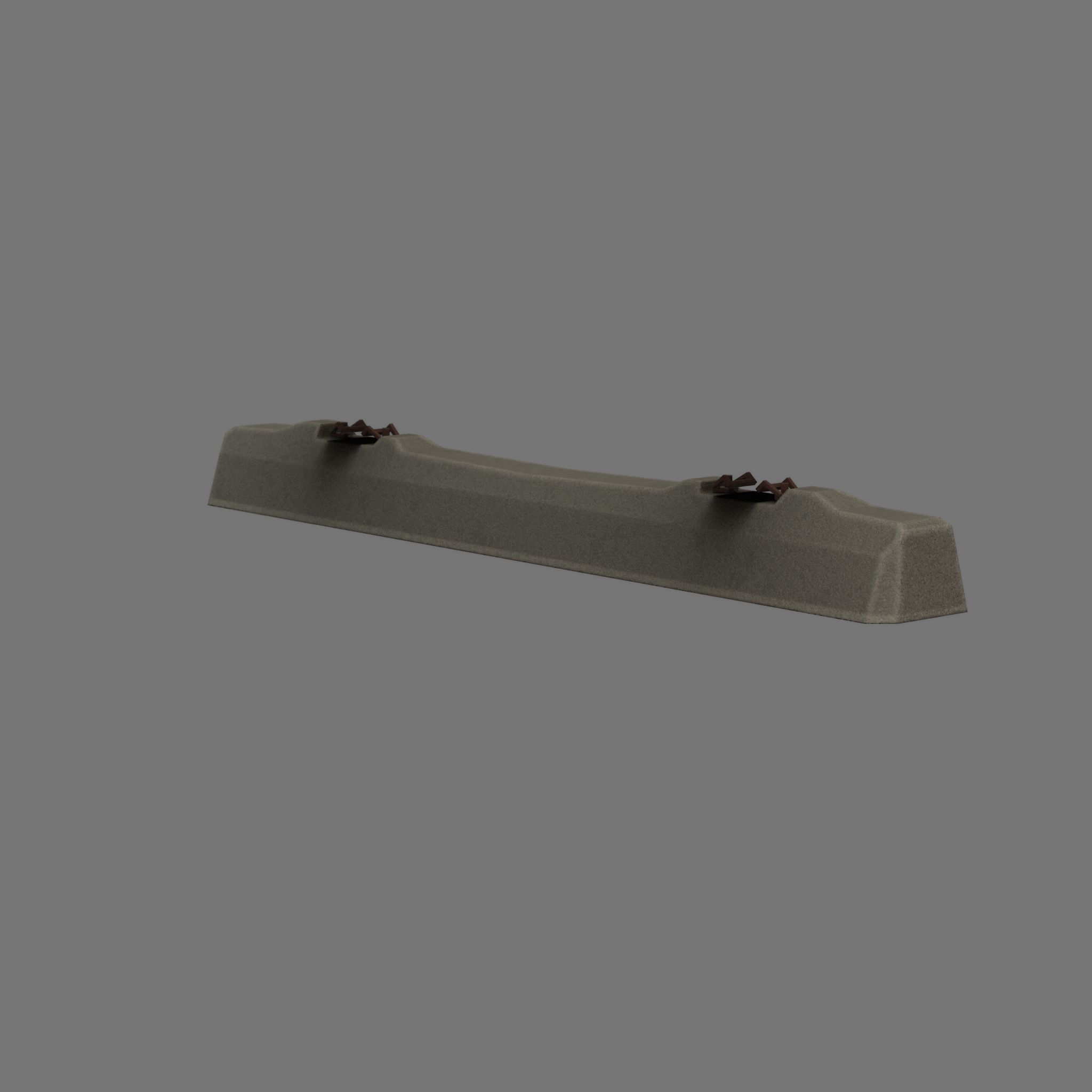 Railroad Parts - Low-Poly and Curve-Based Low-poly 3D model_36