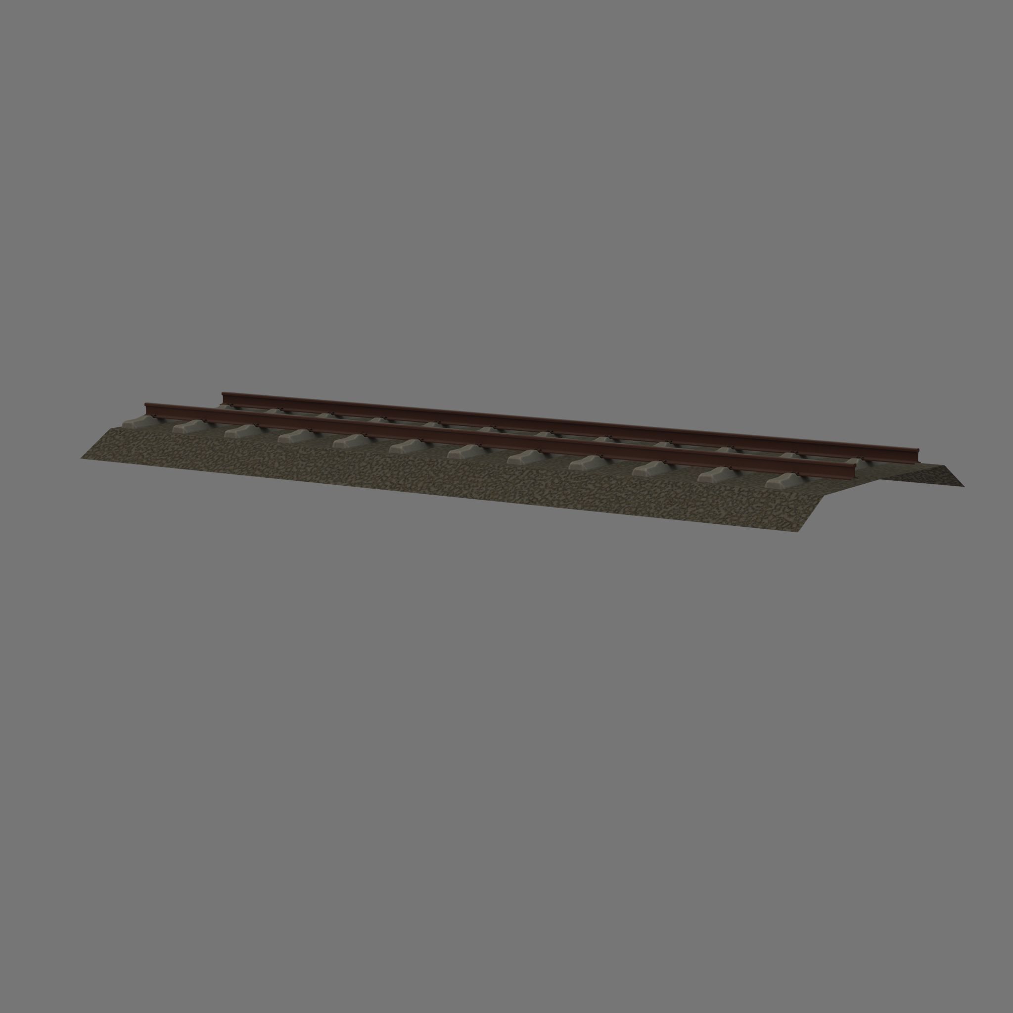 Railroad Parts - Low-Poly and Curve-Based Low-poly 3D model_70