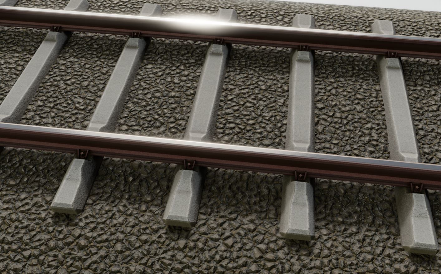 Railroad Parts - Low-Poly and Curve-Based Low-poly 3D model_7