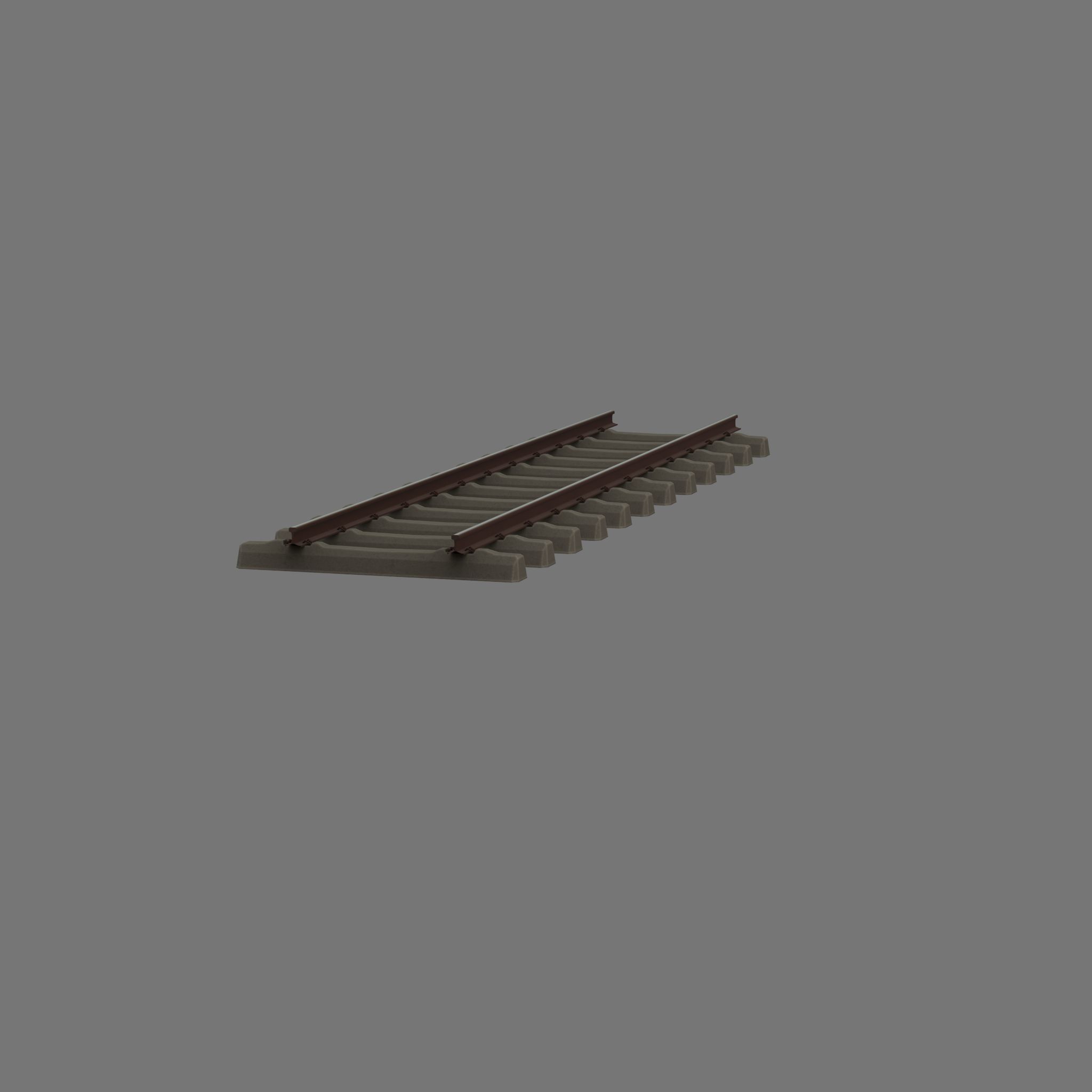 Railroad Parts - Low-Poly and Curve-Based Low-poly 3D model_87