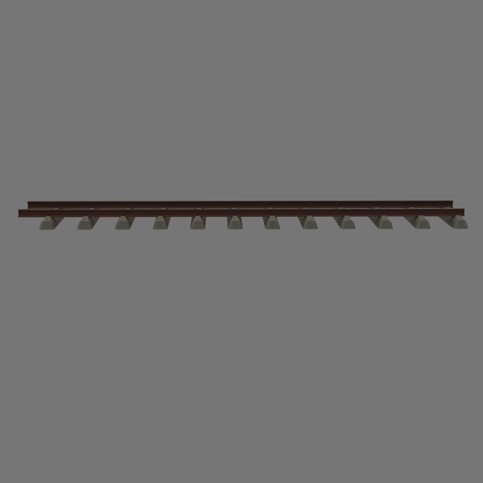 Railroad Parts - Low-Poly and Curve-Based Low-poly 3D model_104