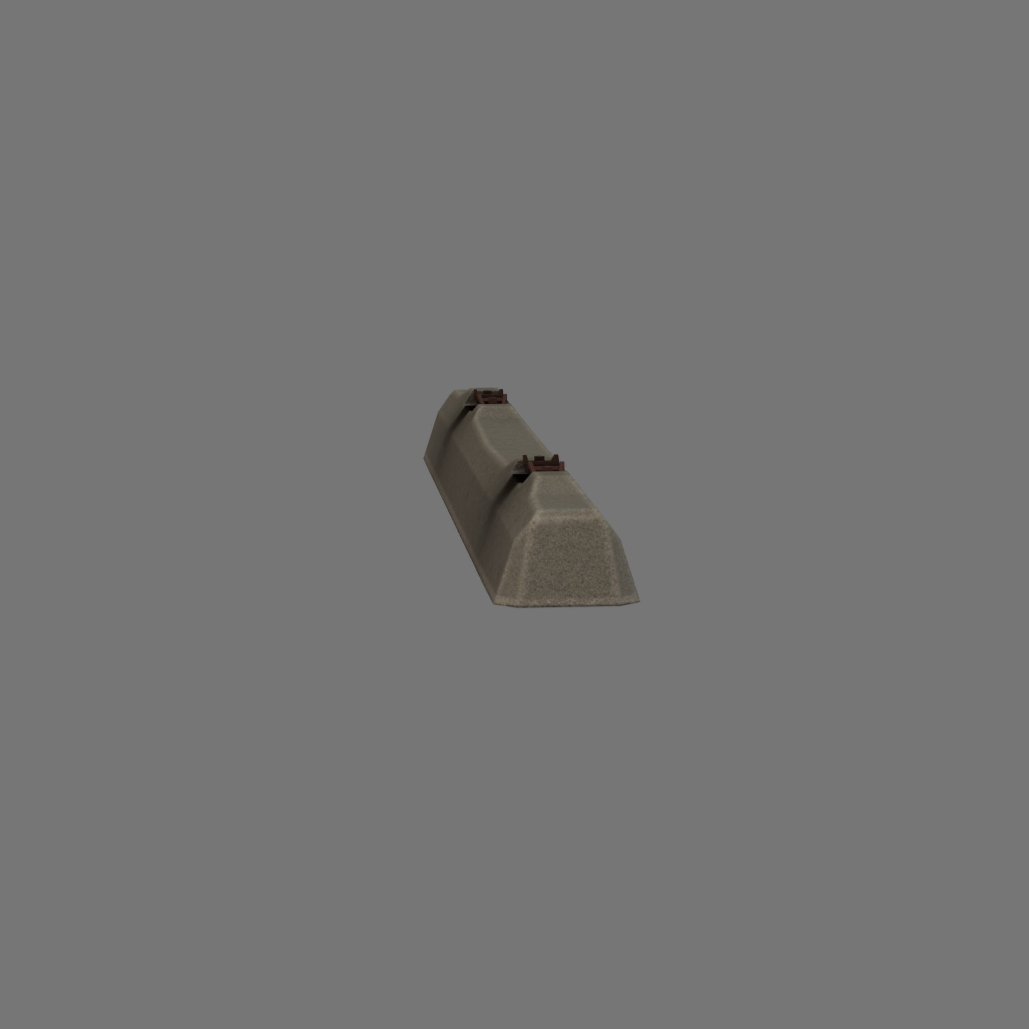Railroad Parts - Low-Poly and Curve-Based Low-poly 3D model_32