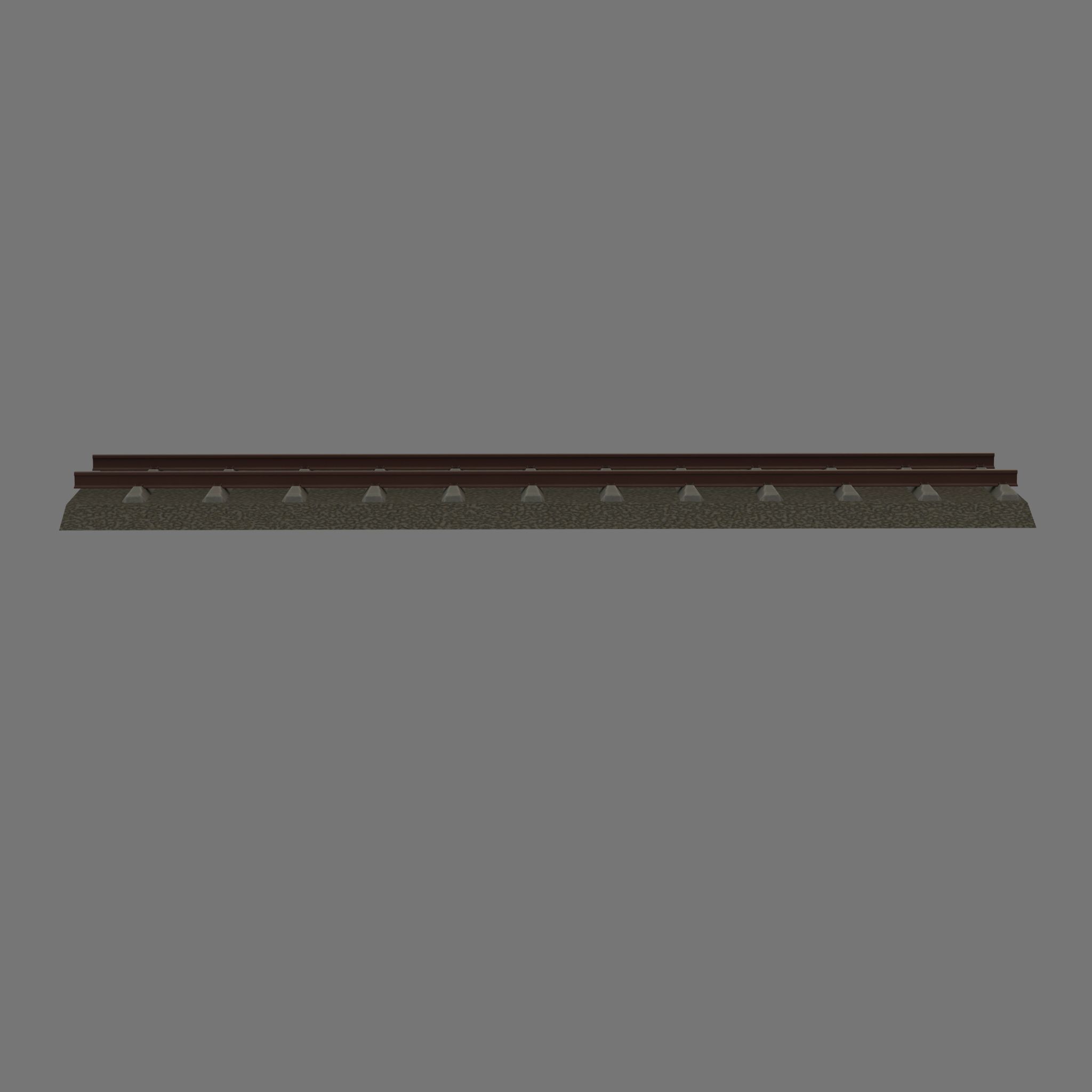 Railroad Parts - Low-Poly and Curve-Based Low-poly 3D model_94