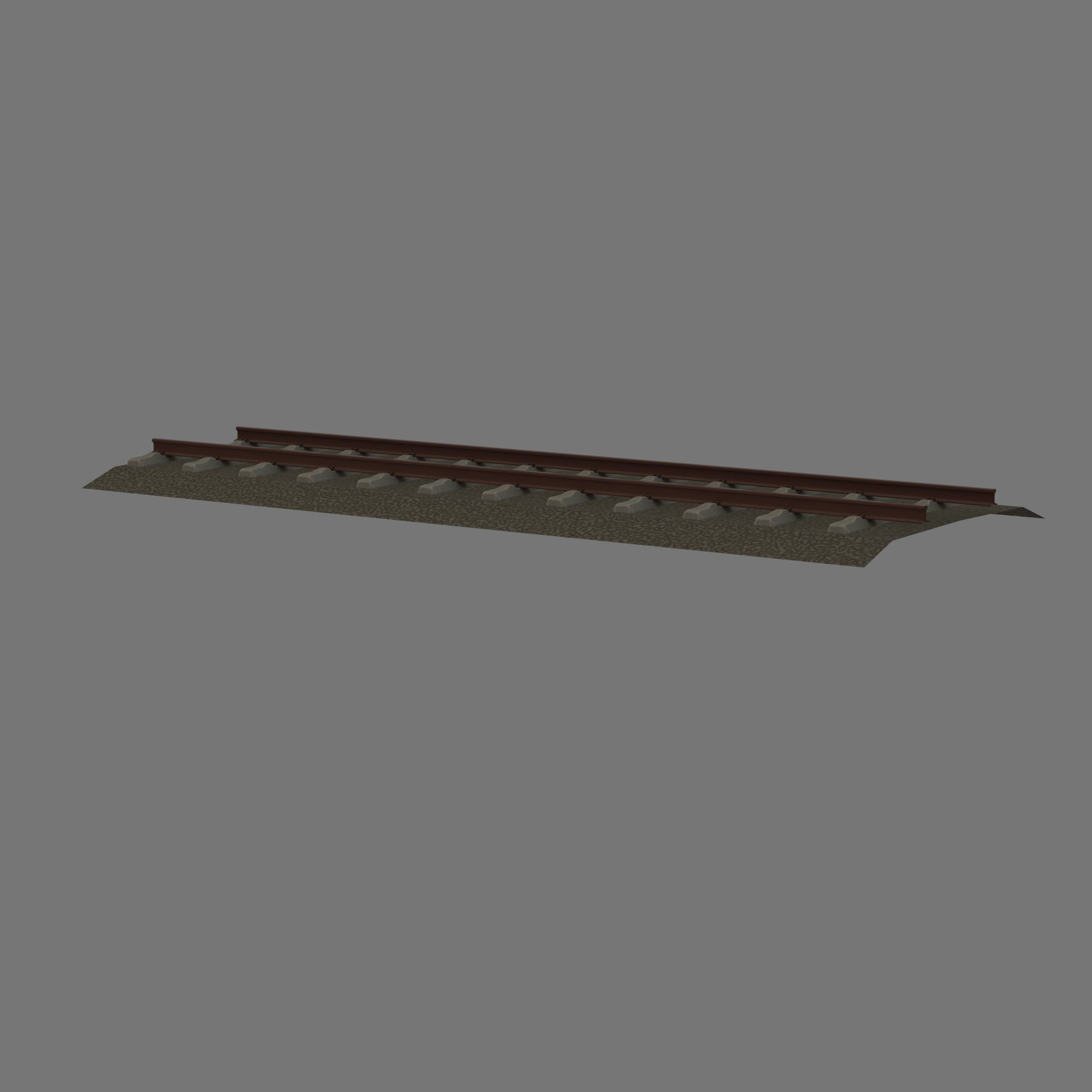 Railroad Parts - Low-Poly and Curve-Based Low-poly 3D model_90