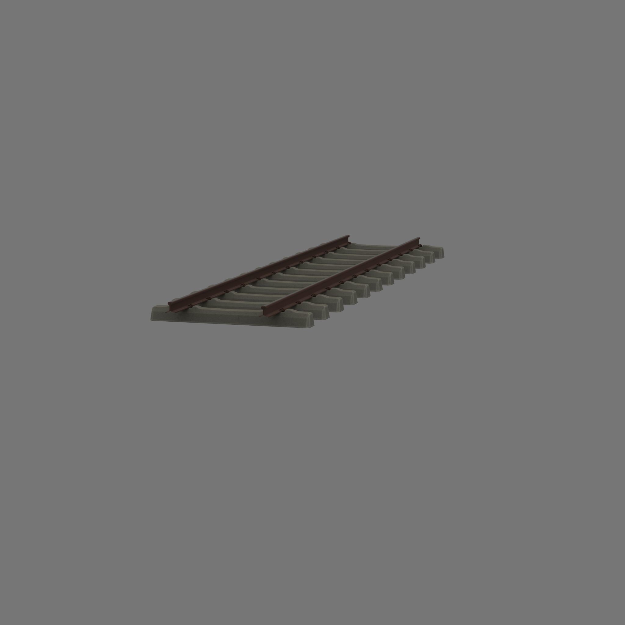 Railroad Parts - Low-Poly and Curve-Based Low-poly 3D model_82