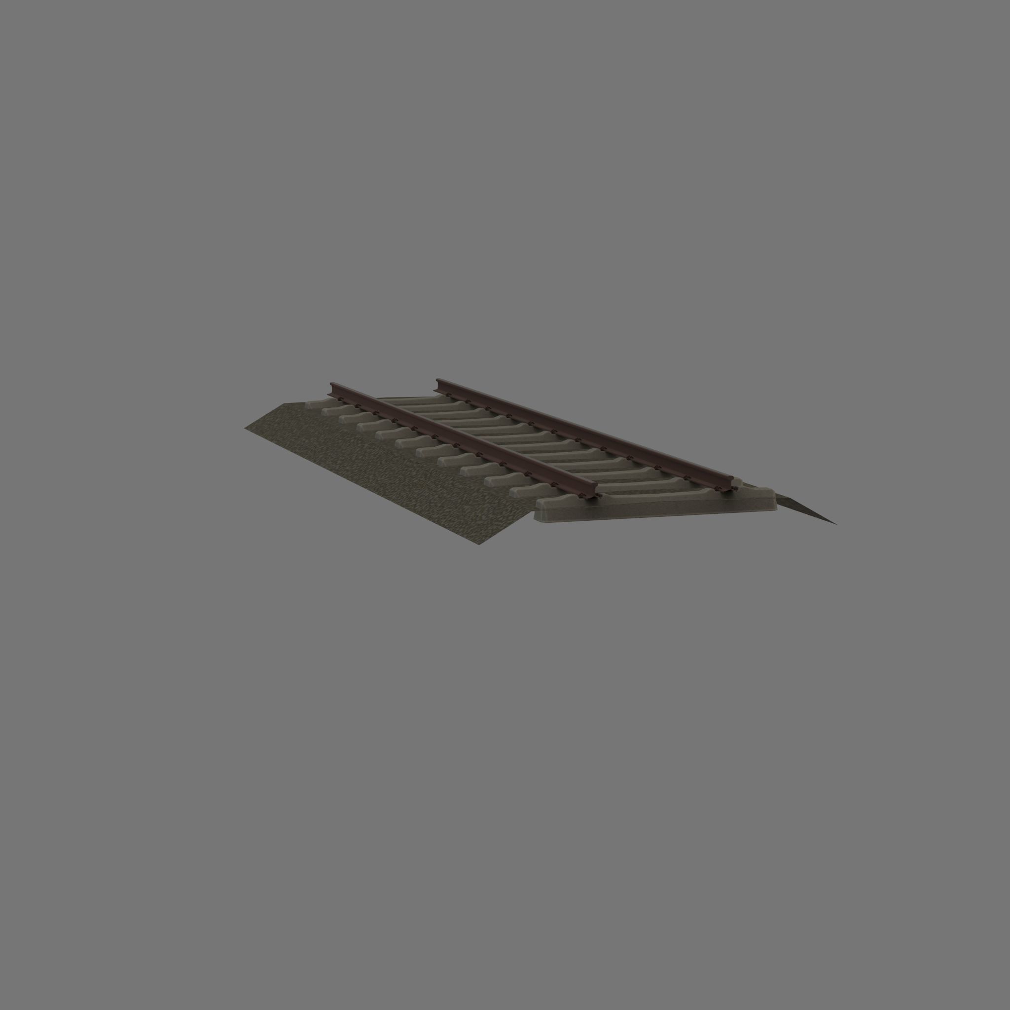 Railroad Parts - Low-Poly and Curve-Based Low-poly 3D model_76