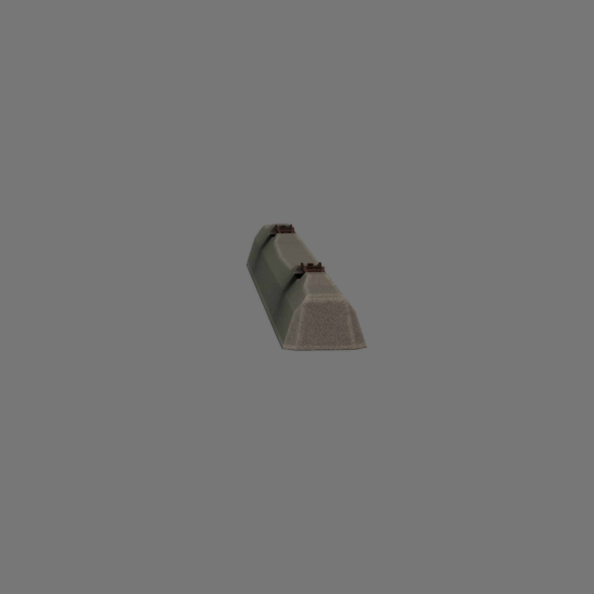Railroad Parts - Low-Poly and Curve-Based Low-poly 3D model_37
