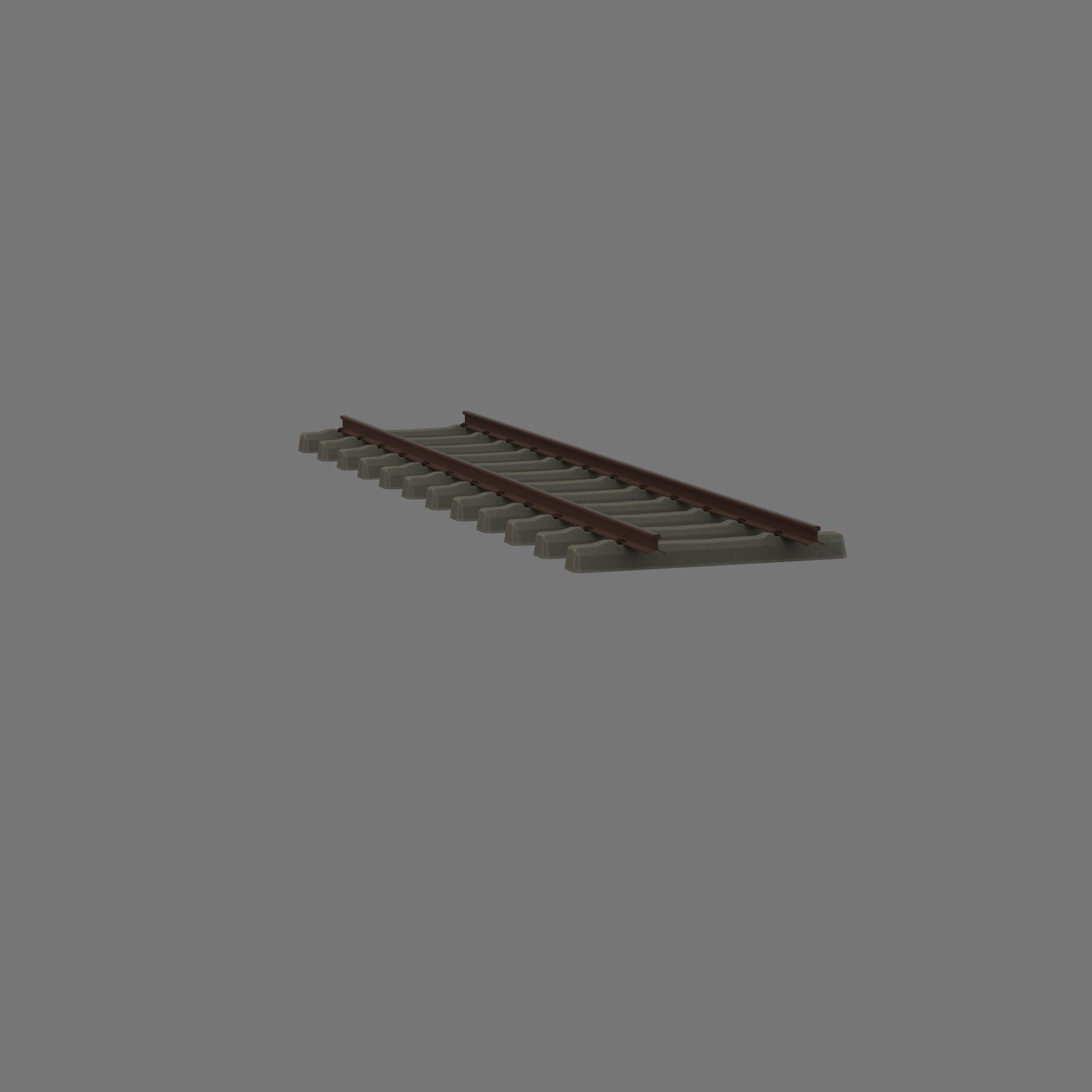 Railroad Parts - Low-Poly and Curve-Based Low-poly 3D model_81