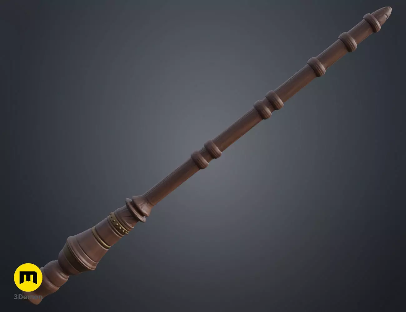 Tamotsu Iwamoto wand 3D print model_0