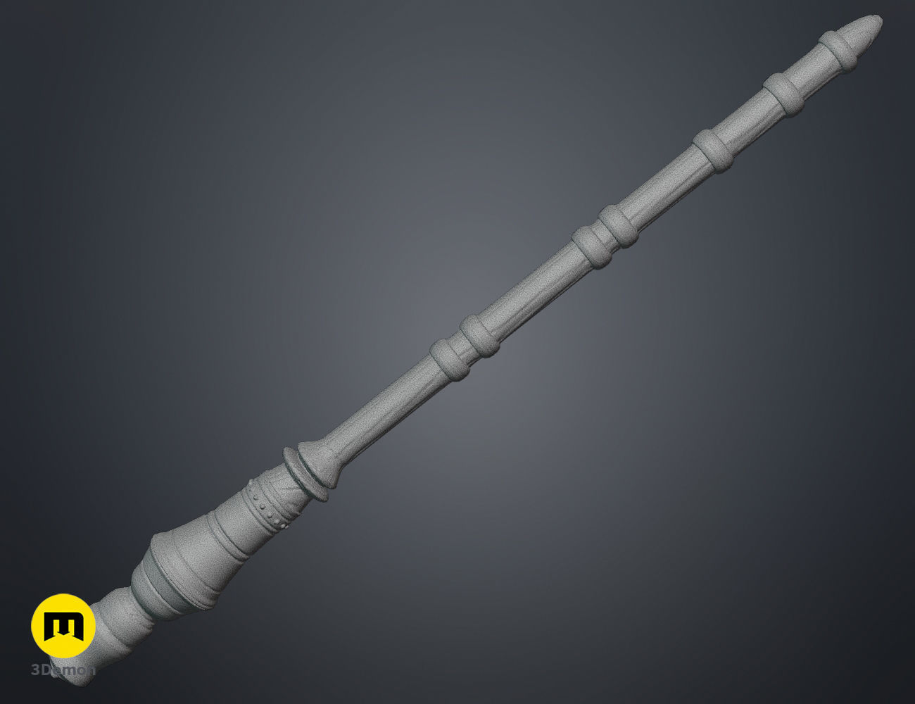 Tamotsu Iwamoto wand 3D print model_4