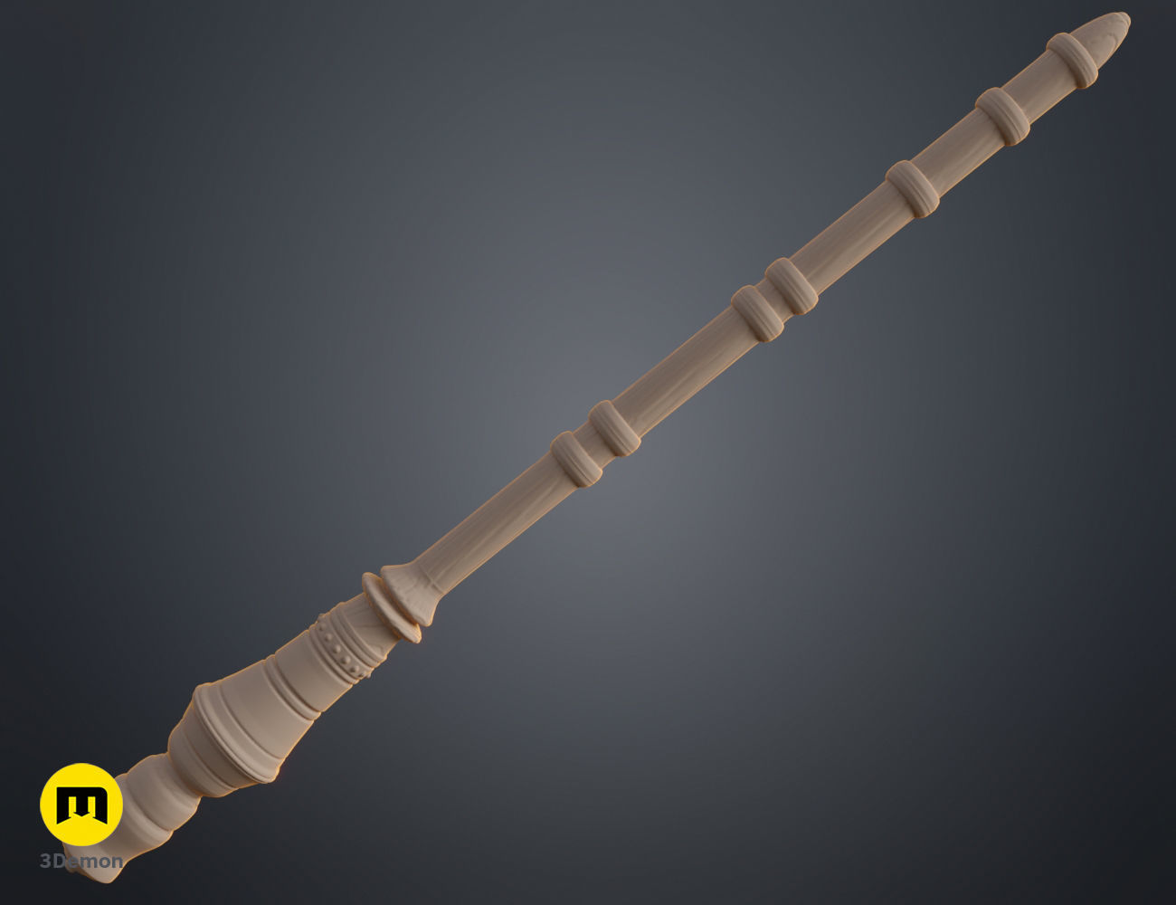 Tamotsu Iwamoto wand 3D print model_3