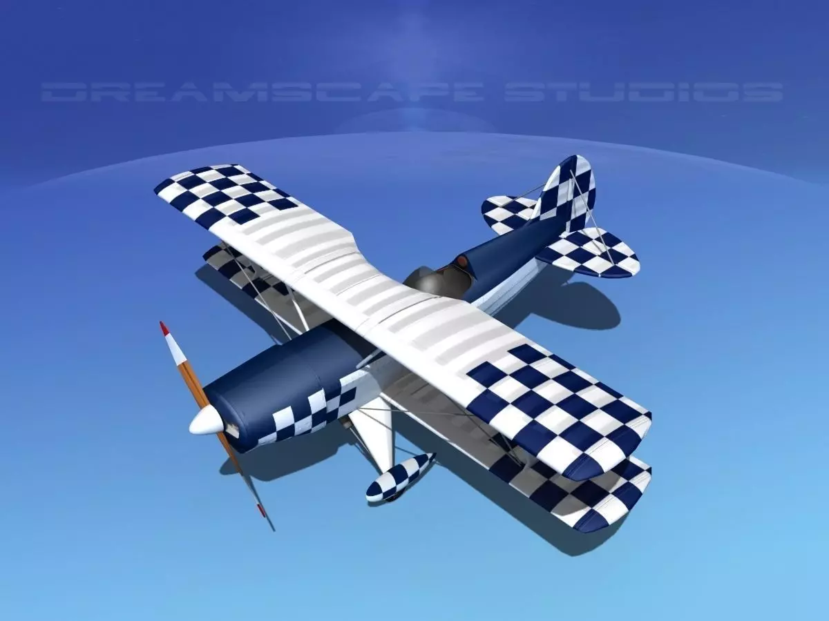 Acro Sport II Biplane 3D model_0