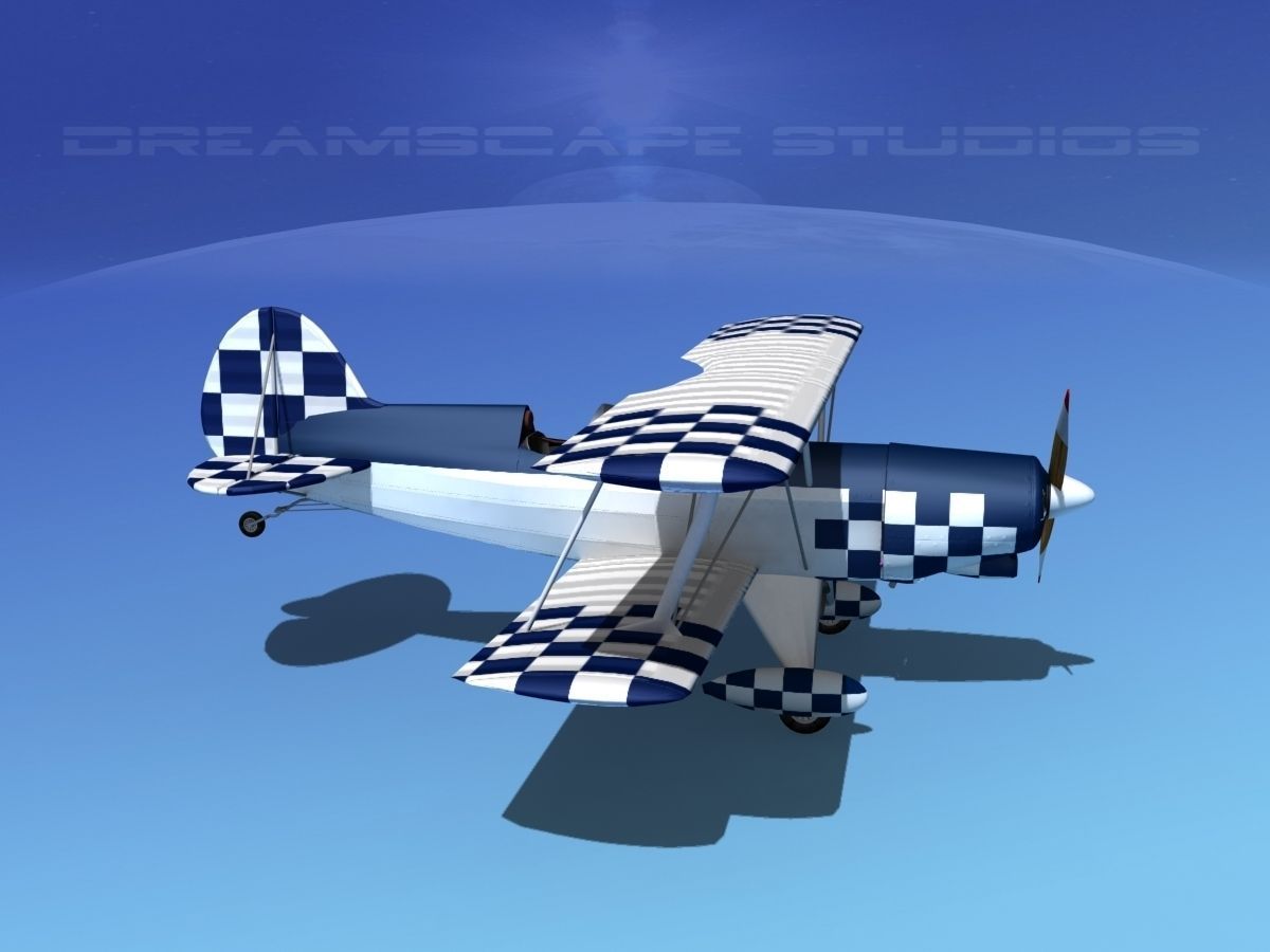 Acro Sport II Biplane 3D model_6