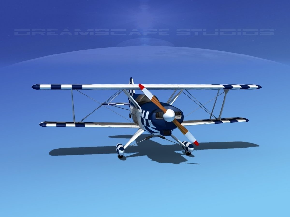 Acro Sport II Biplane 3D model_4