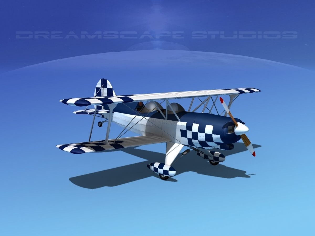 Acro Sport II Biplane 3D model_5