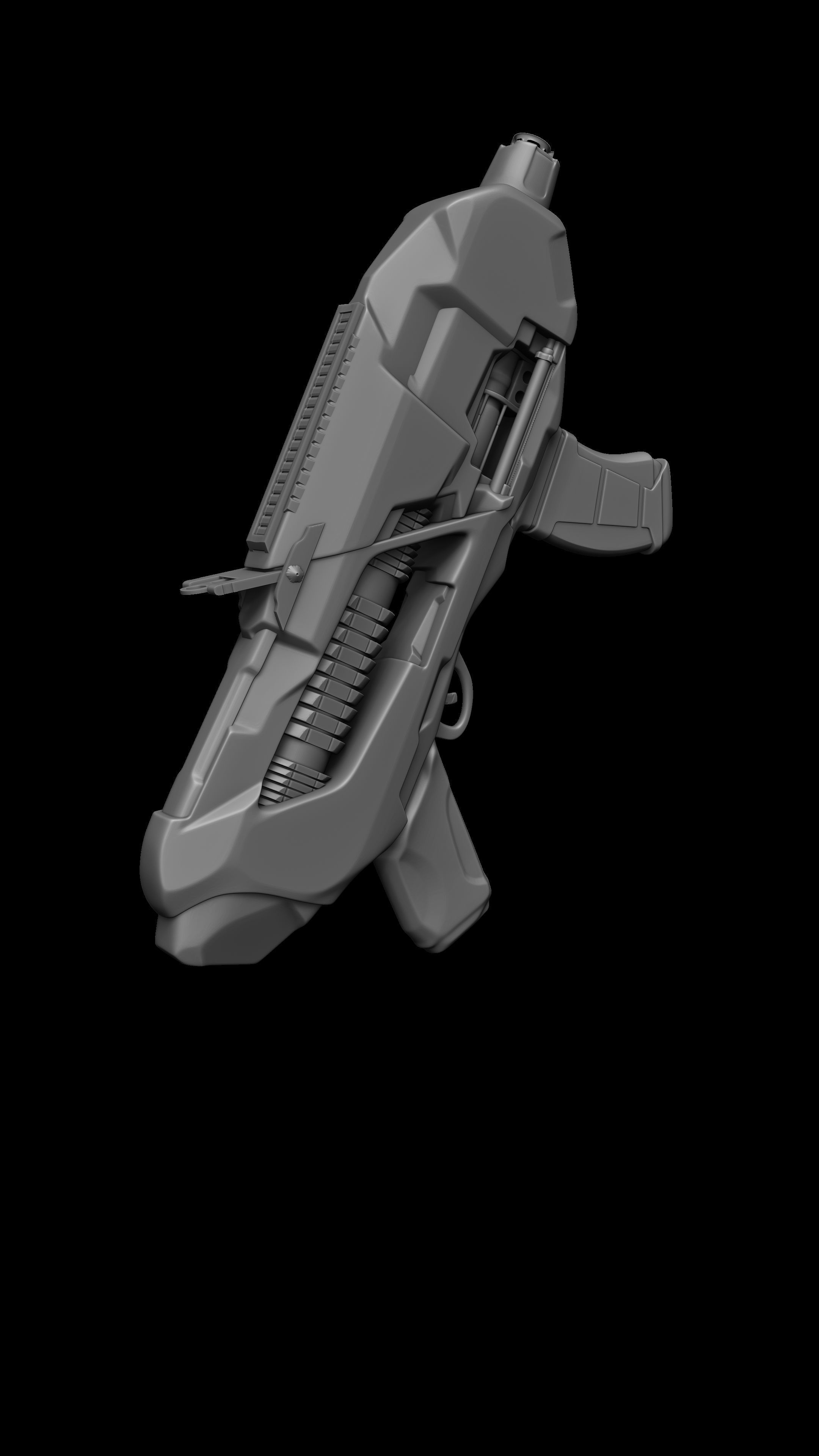 Sci-fi Gun PTM - Amir Rezaeyan 3D model_20