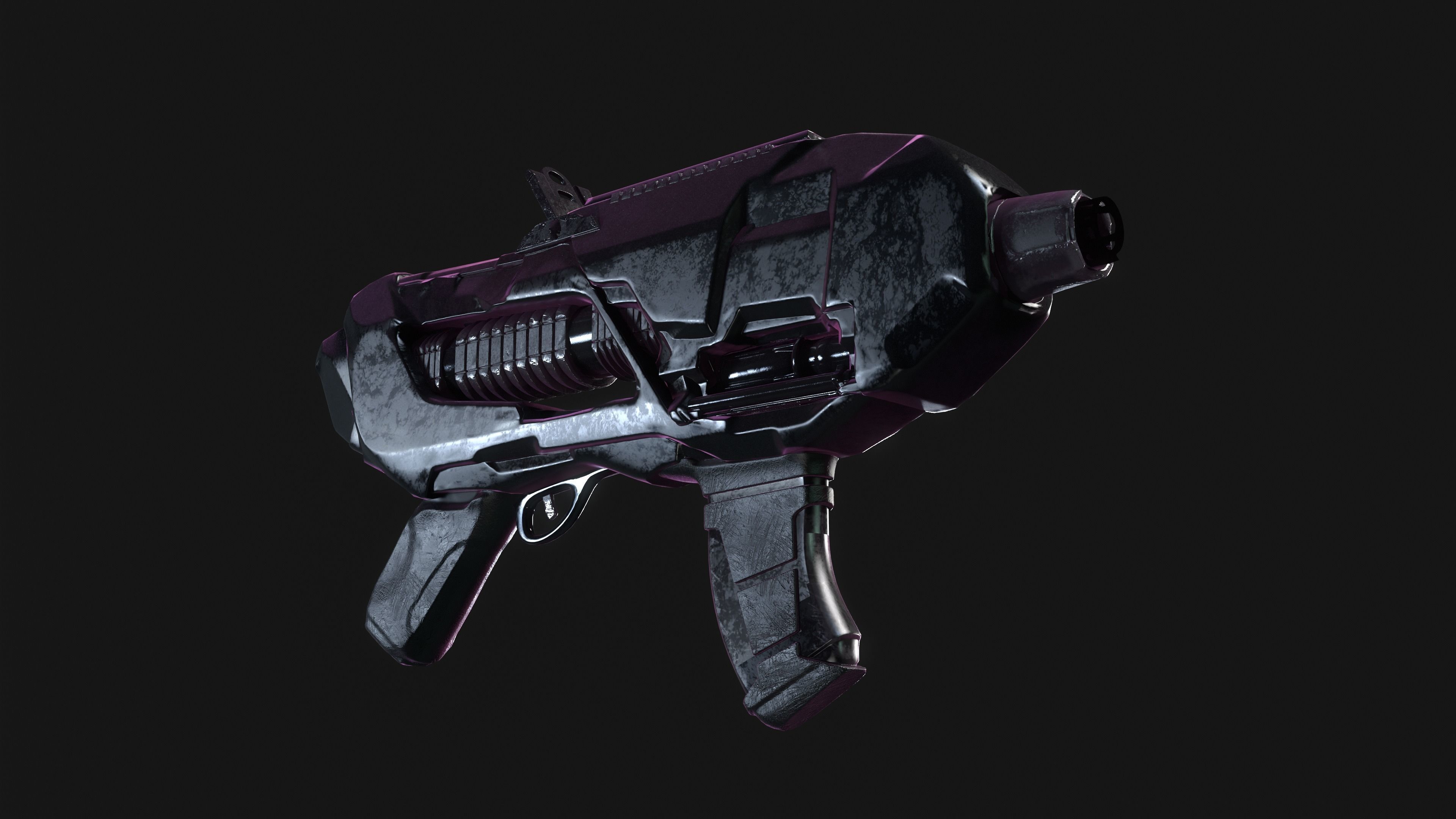 Sci-fi Gun PTM - Amir Rezaeyan 3D model_7