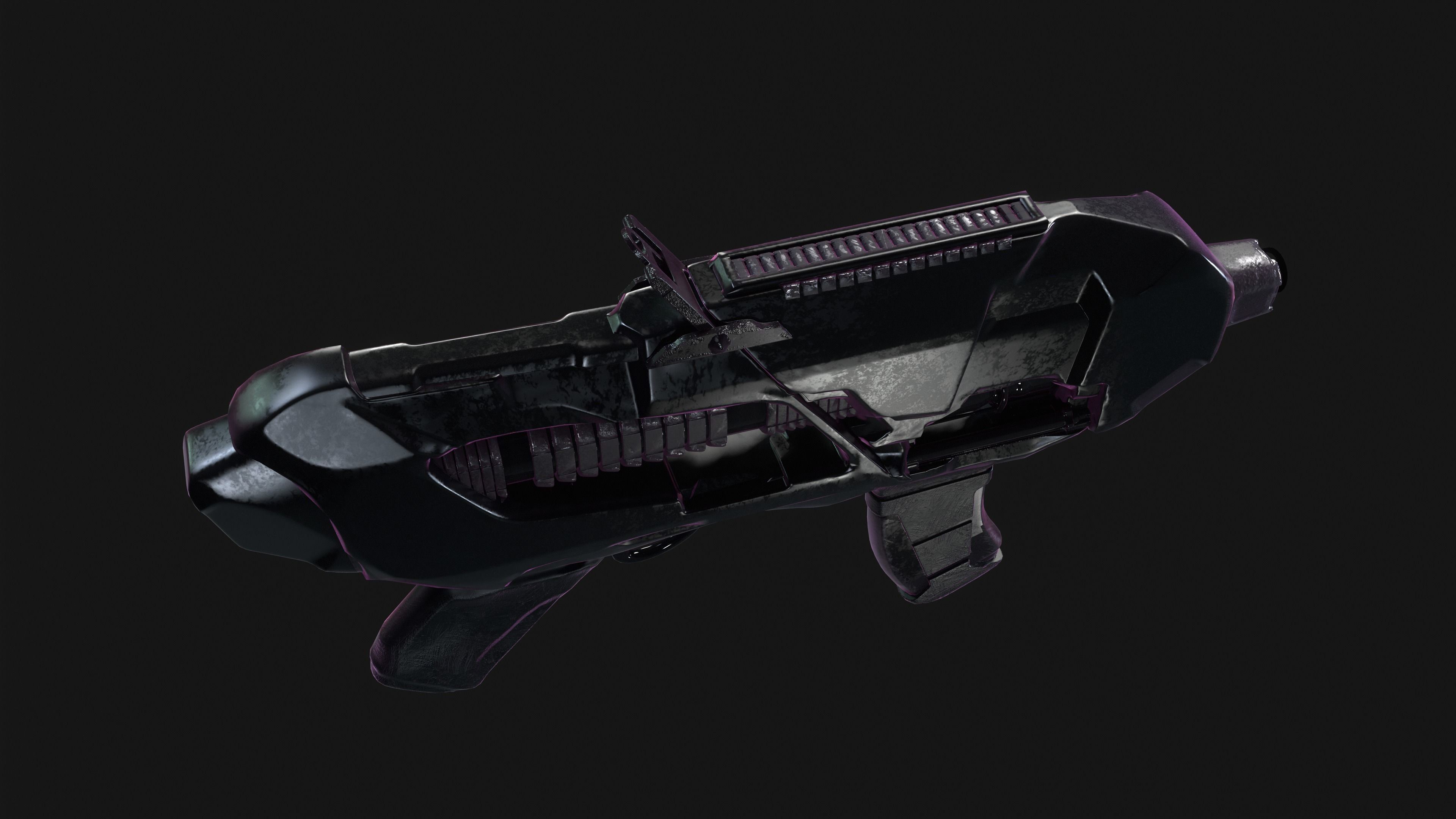 Sci-fi Gun PTM - Amir Rezaeyan 3D model_8