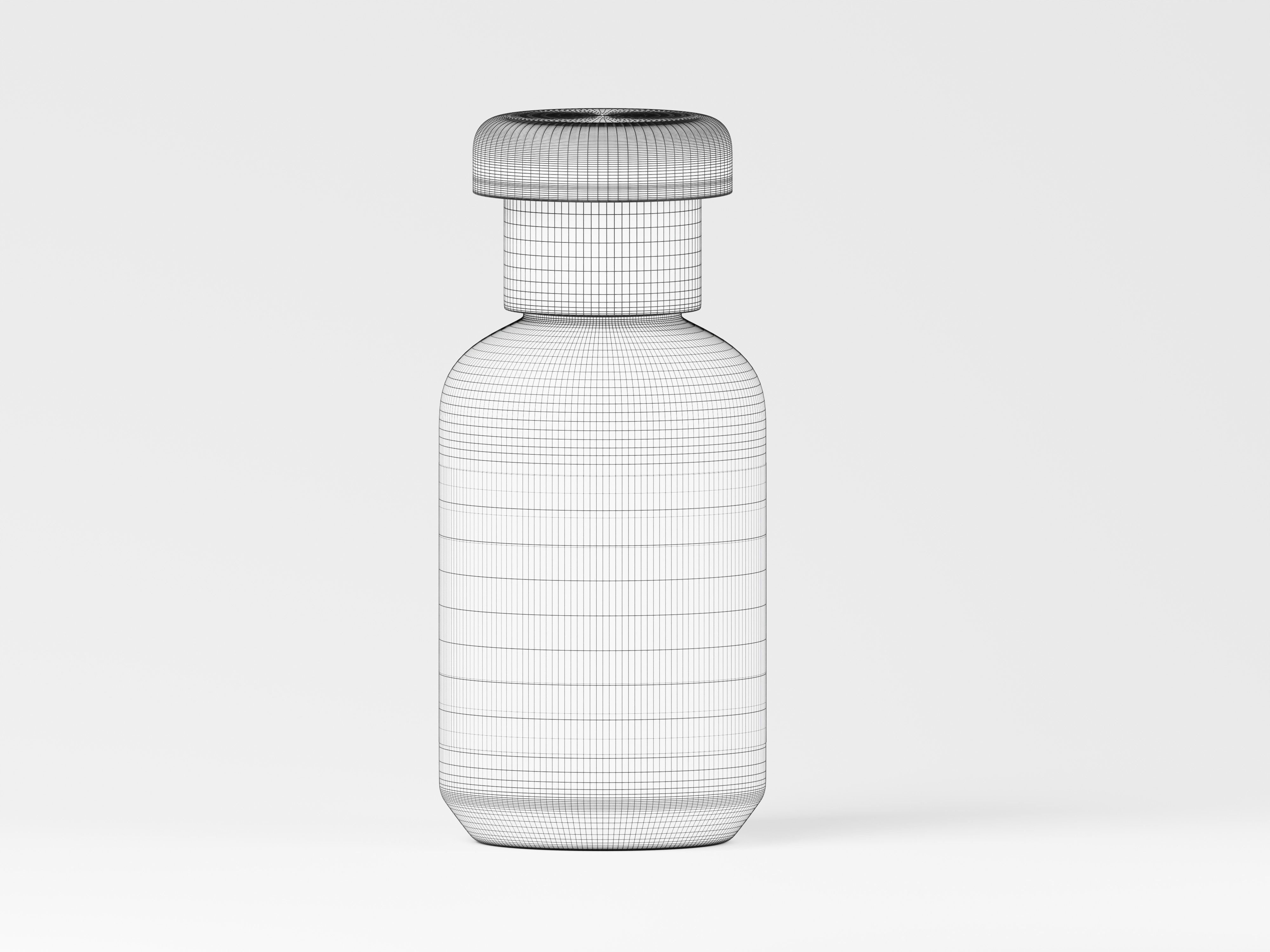 Green Cosmetic Product Bottle 3D Model Low-poly 3D model_3