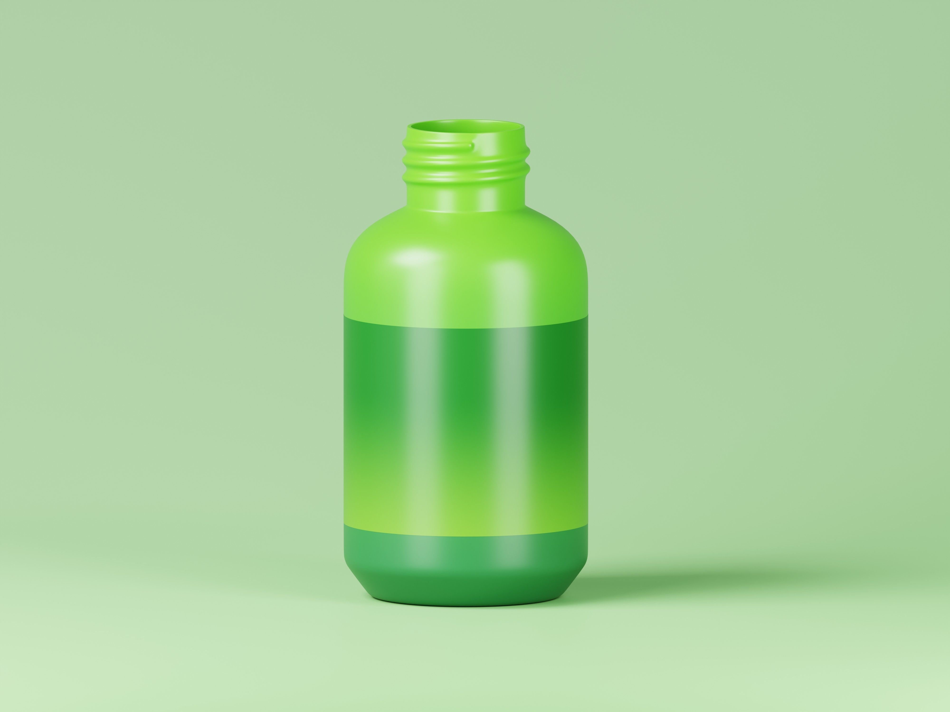 Green Cosmetic Product Bottle 3D Model Low-poly 3D model_6