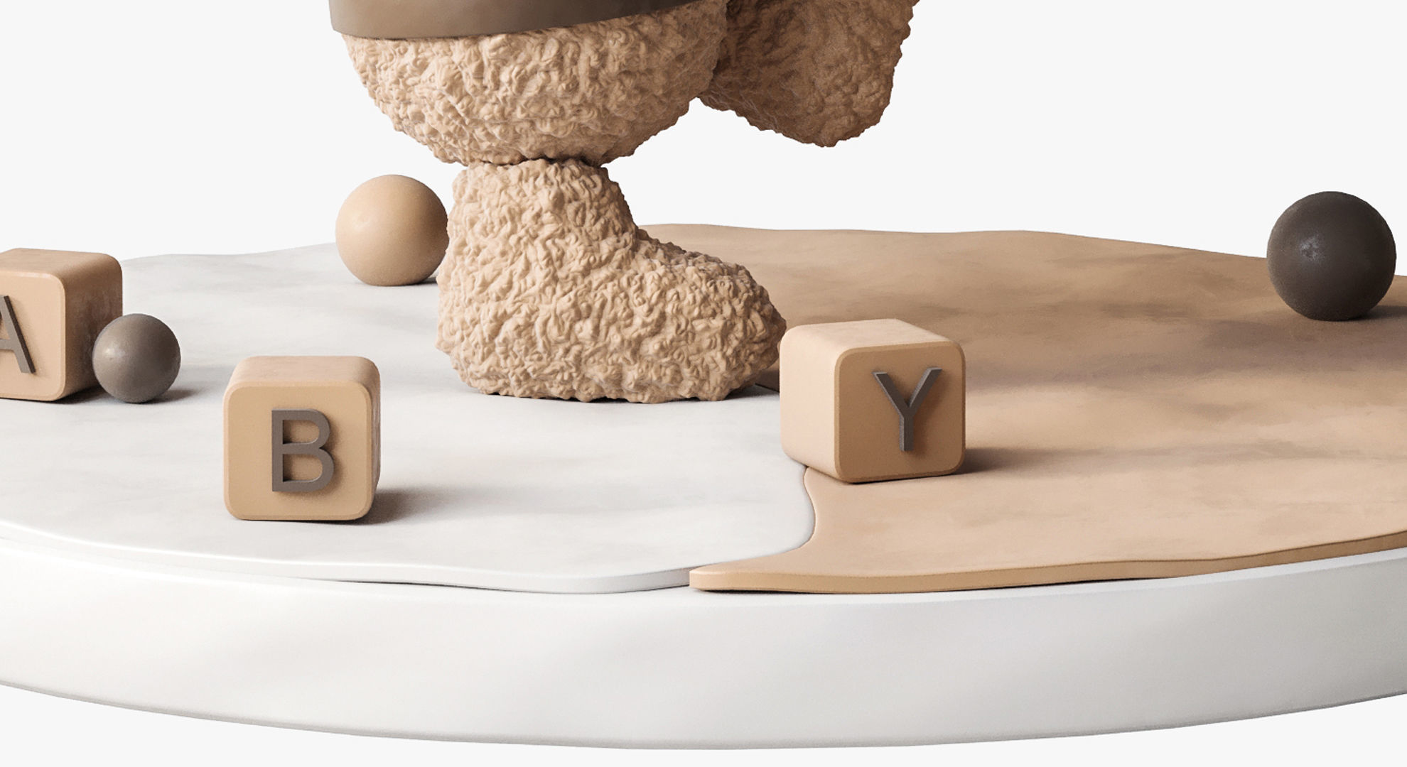 Set of soft toys  3D model_4