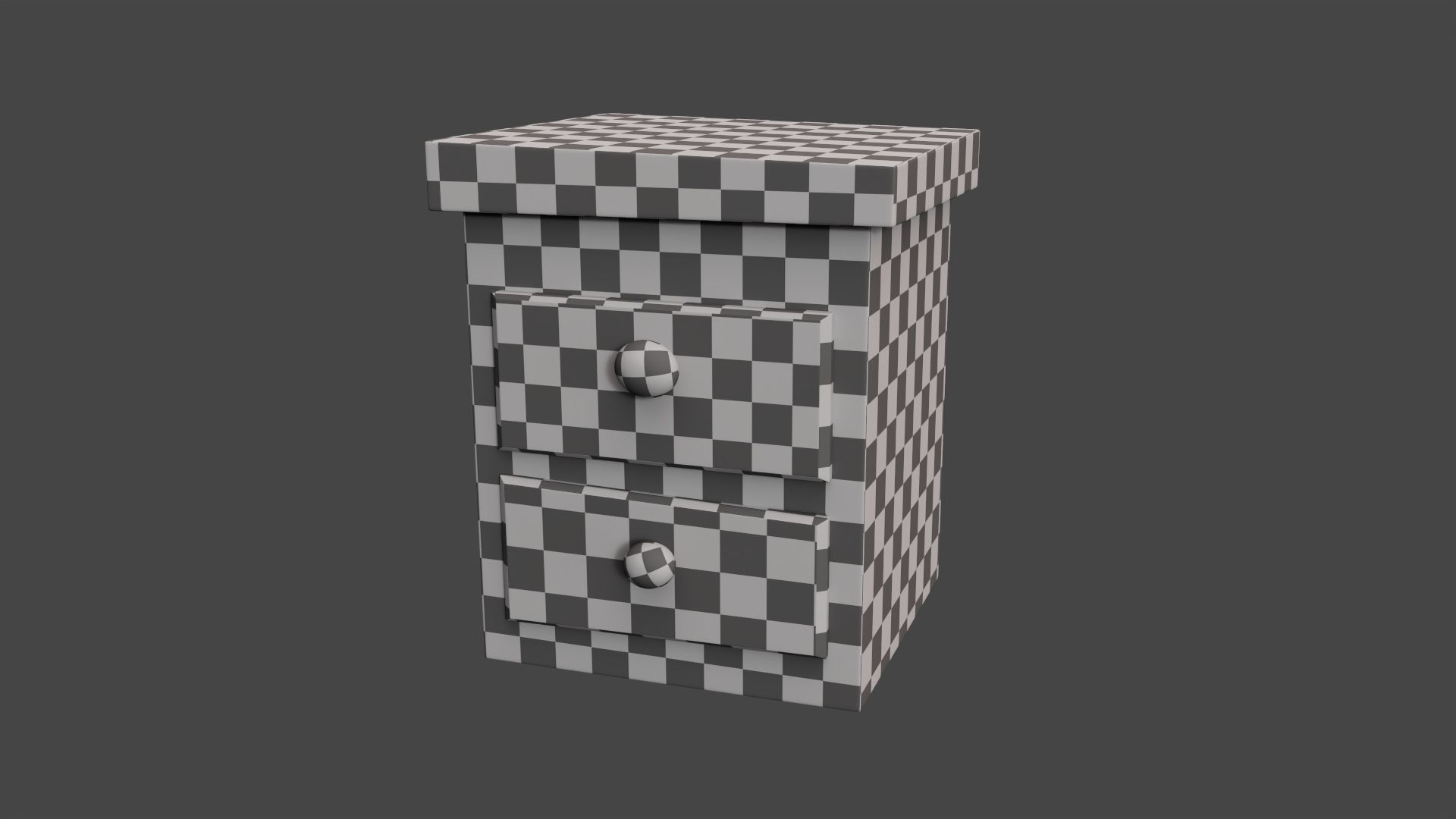 Stylized drawer Low-poly 3D model_4