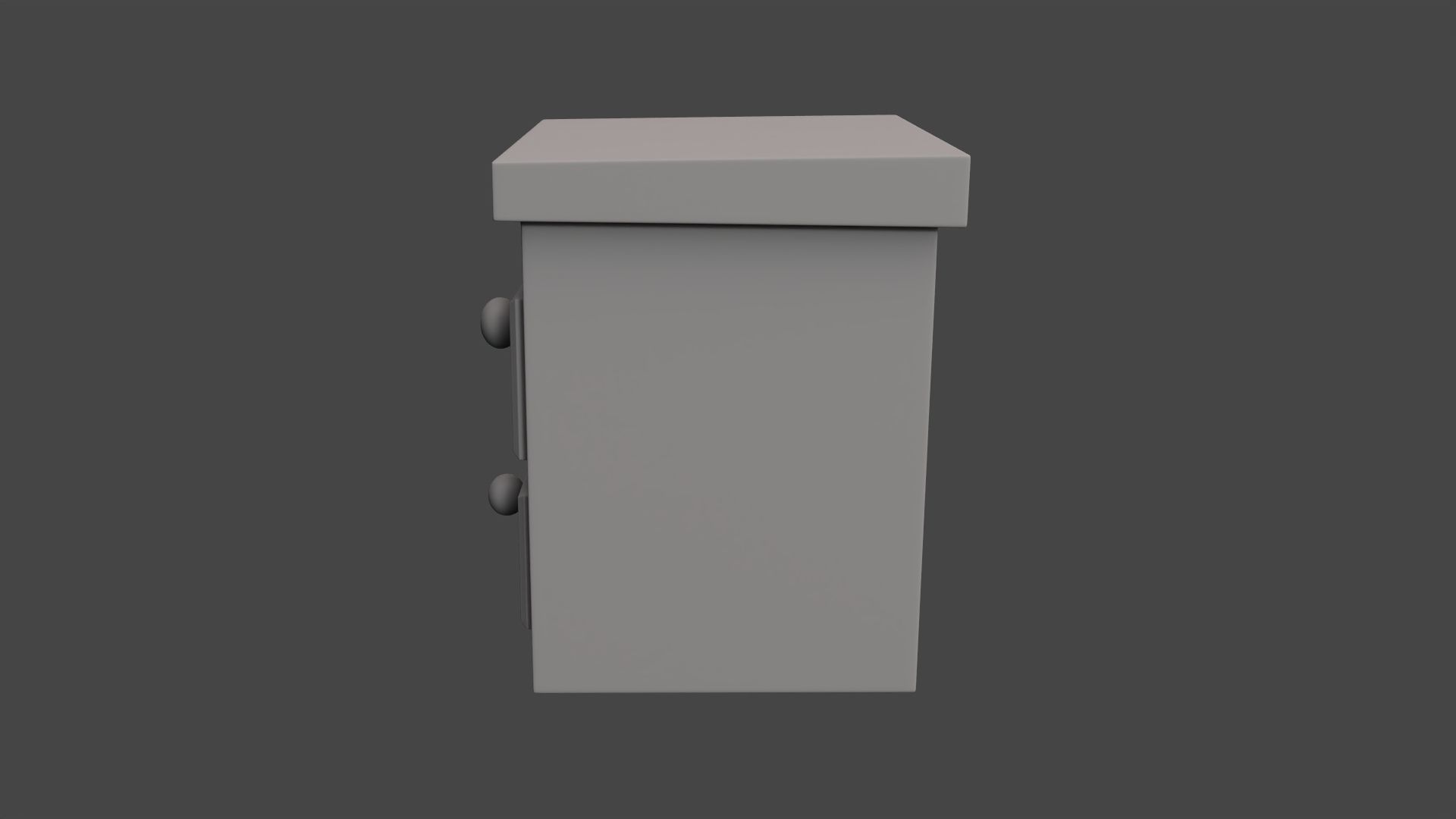Stylized drawer Low-poly 3D model_2