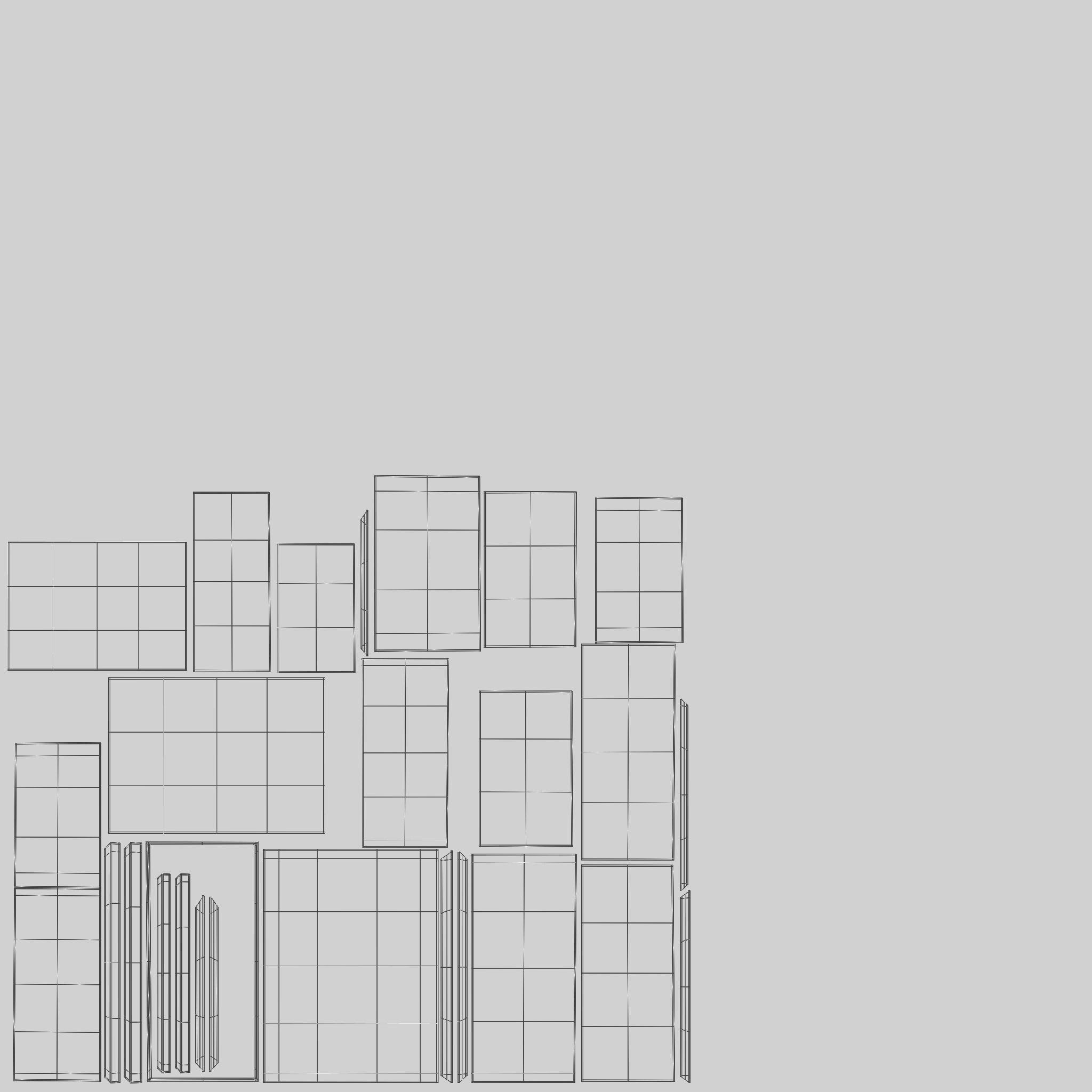 Stylized drawer Low-poly 3D model_6