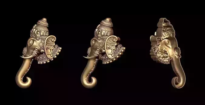 GANESHA FACE PENDANT 
