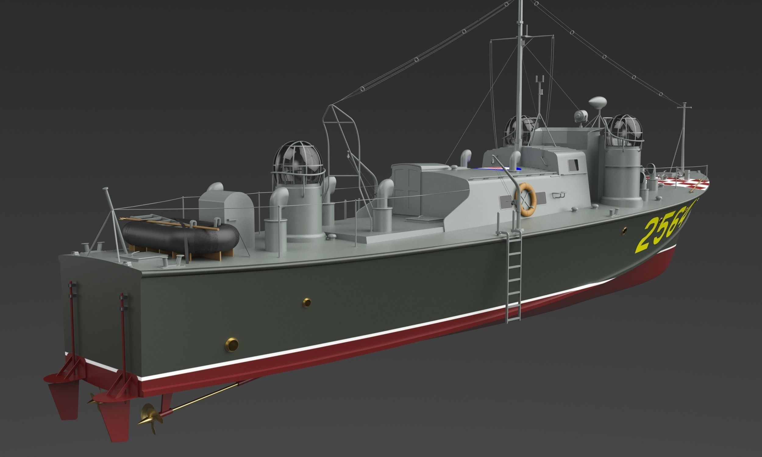 Boat 03 3D model_6