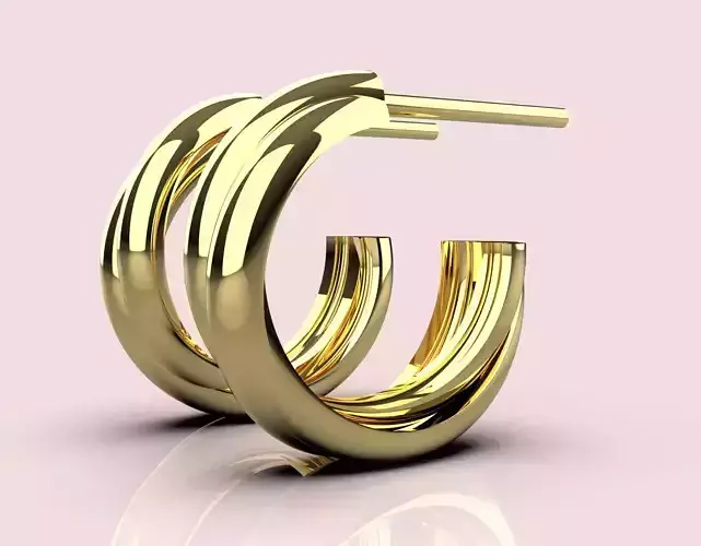 Earring grisogono 3D print model