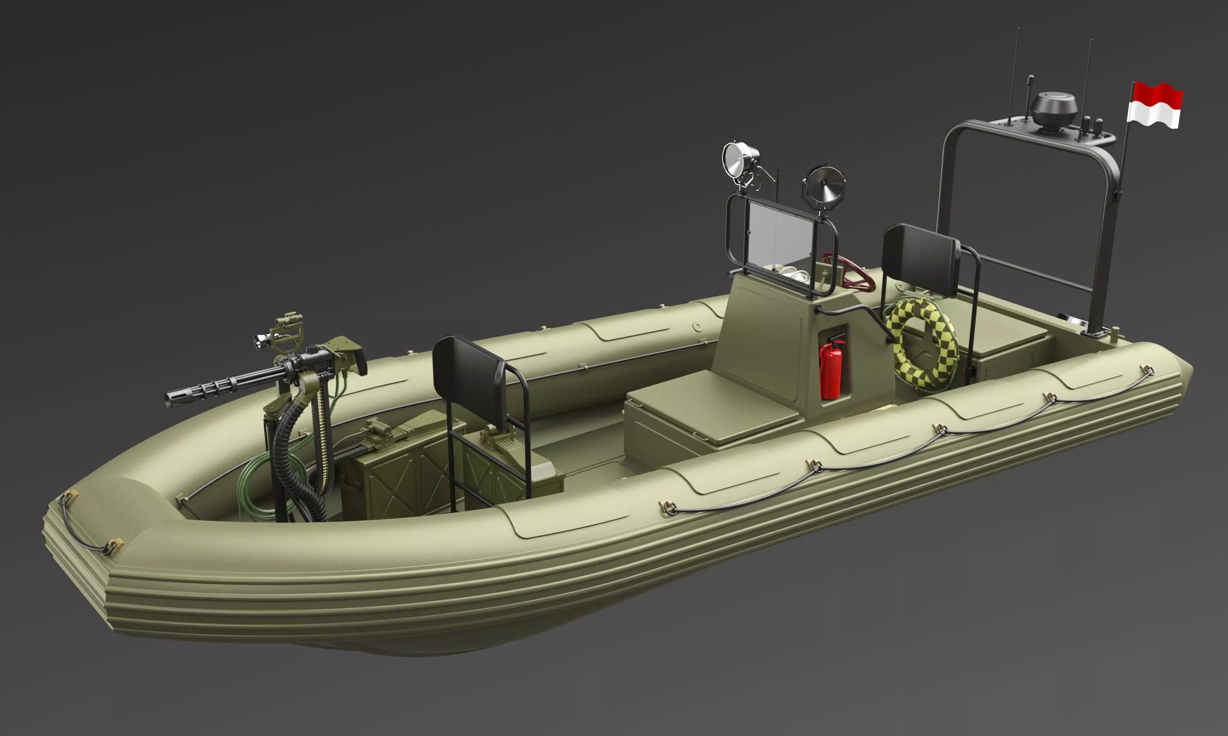 Lifesaving Boat 3D model