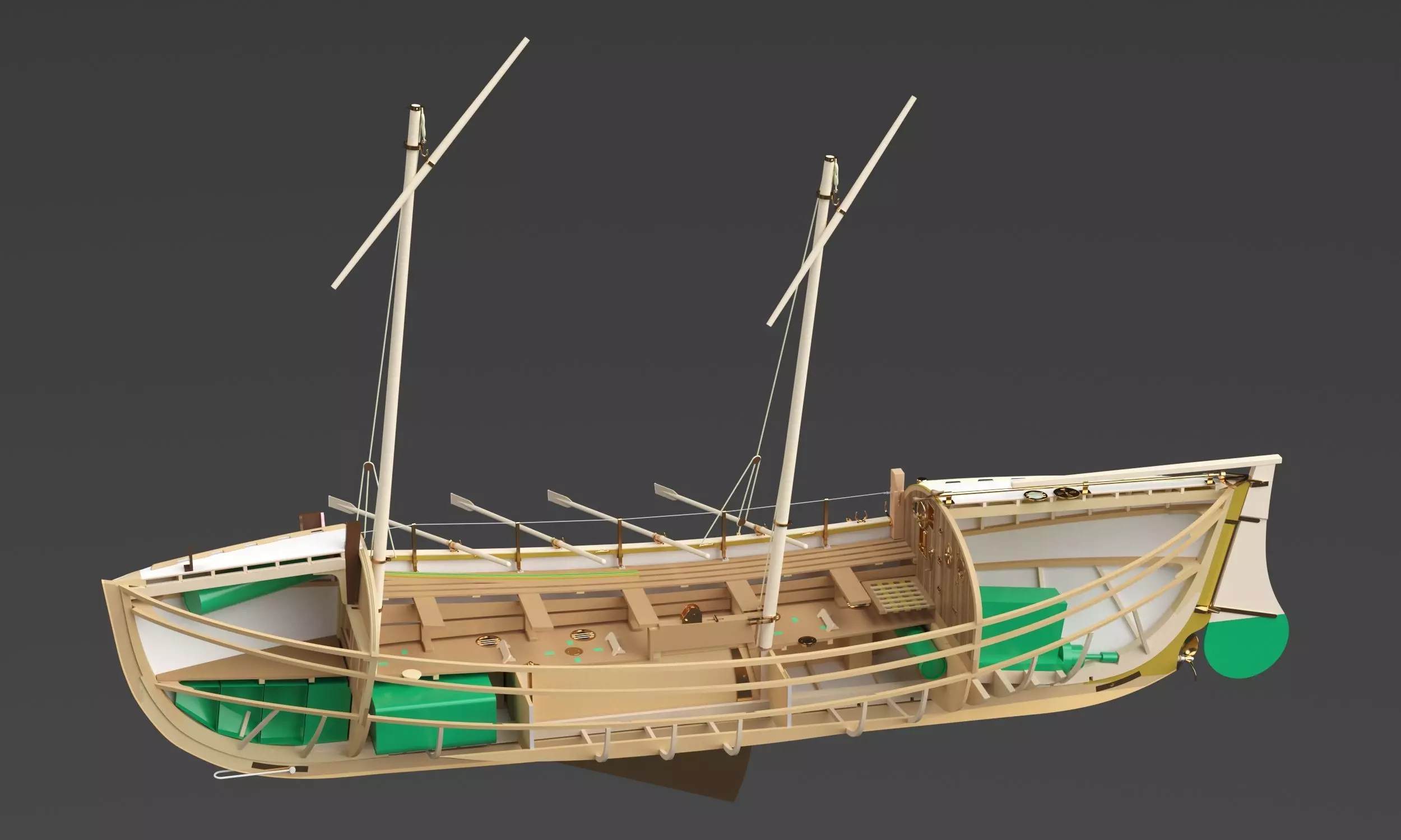 Lifeboat 3D model_0
