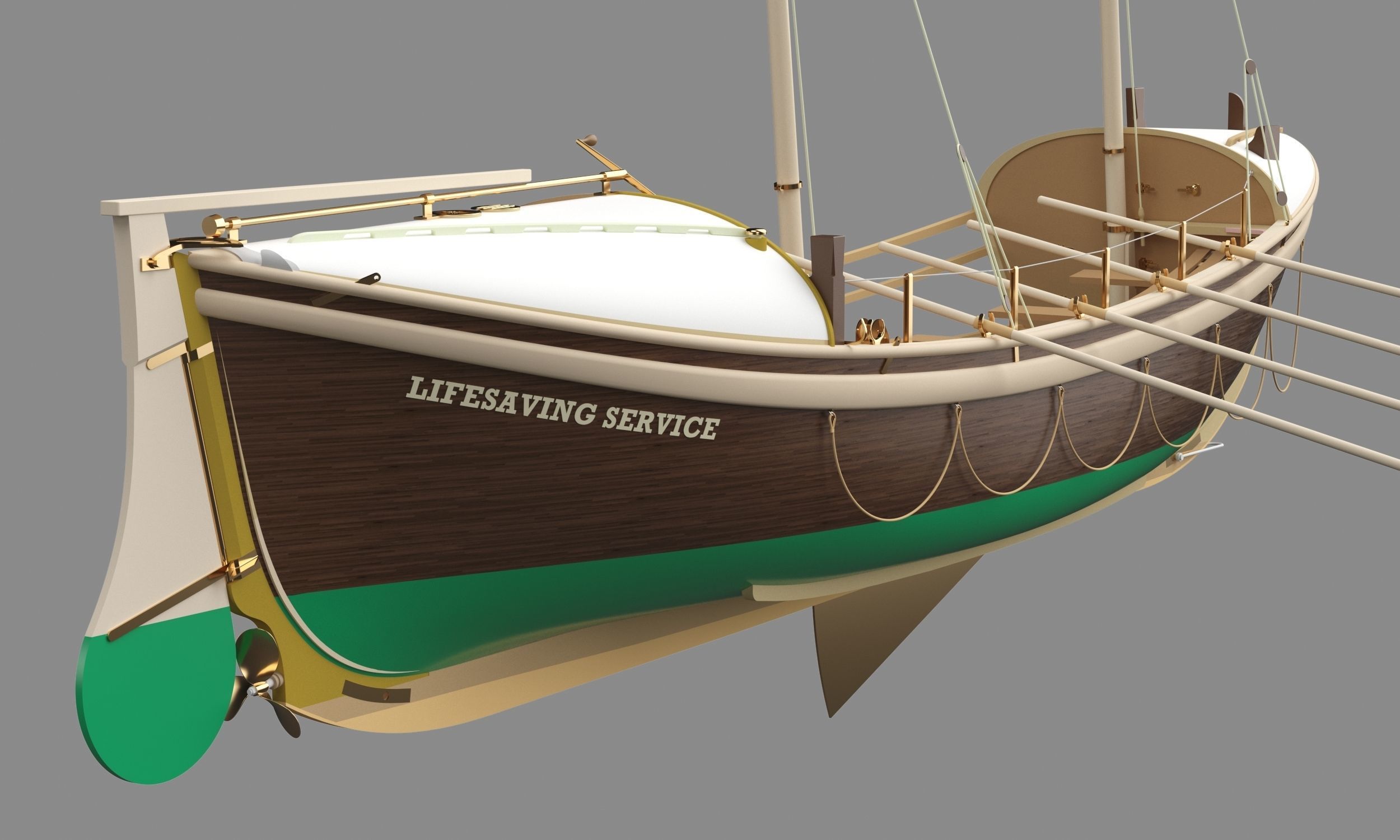 Lifeboat 3D model_6