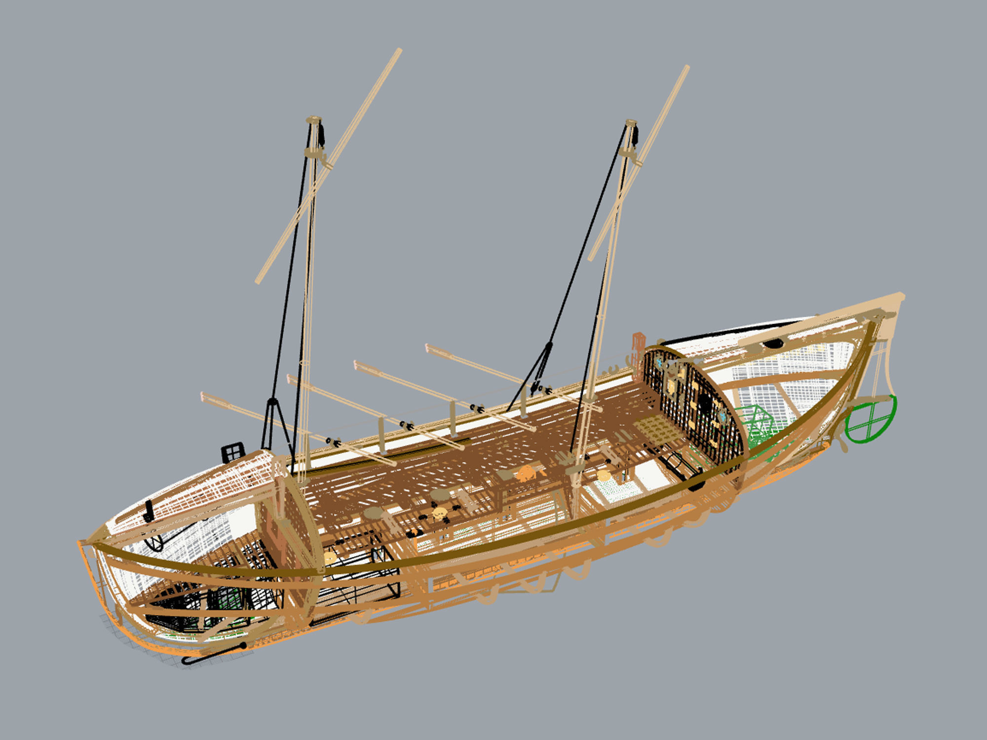 Lifeboat 3D model_8