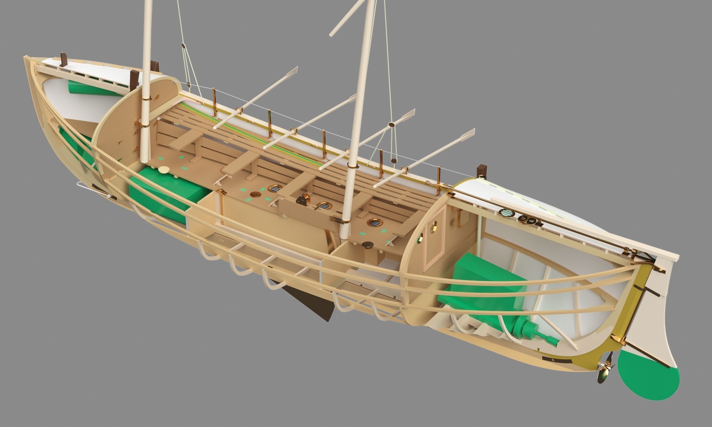 Lifeboat 3D model_5
