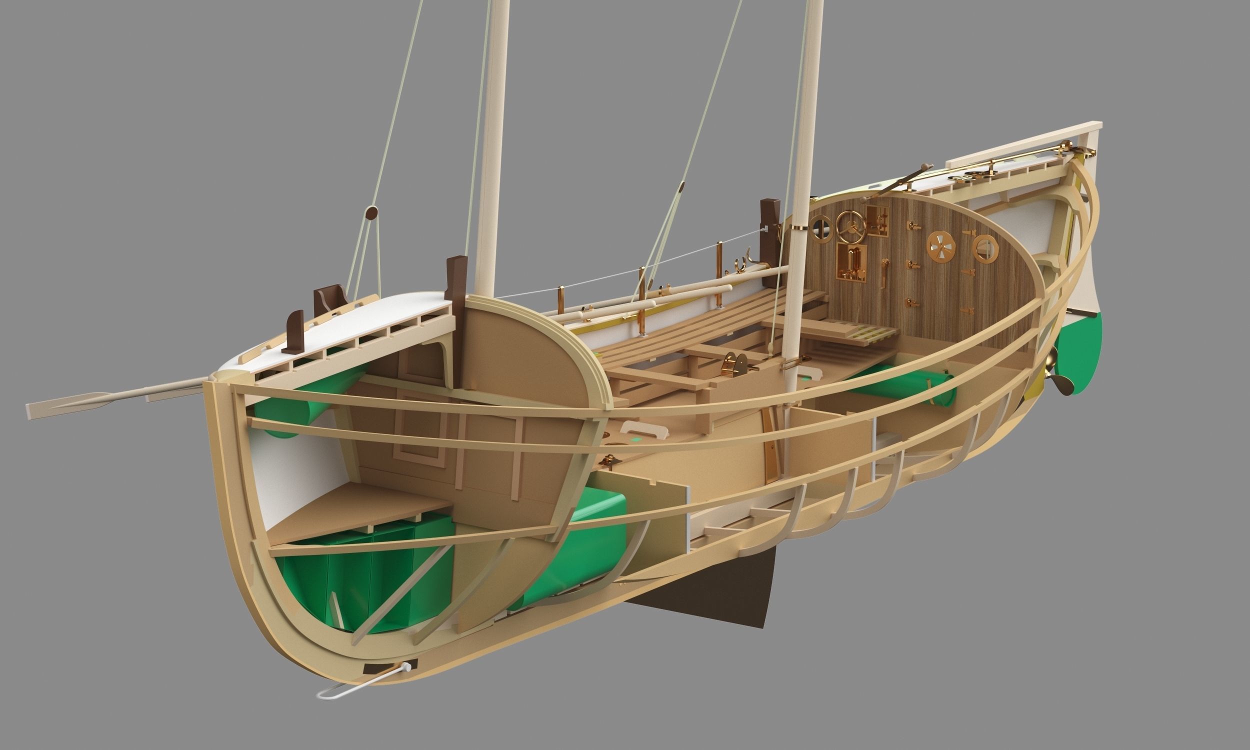 Lifeboat 3D model_4