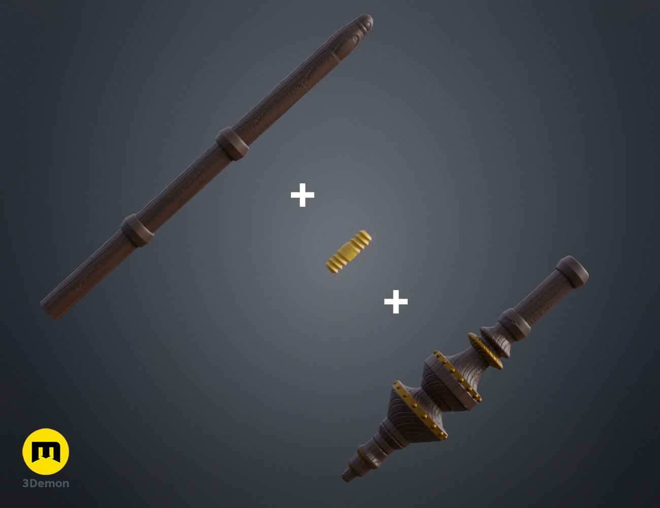 Ryotaro Tanaka wand 3D print model_1