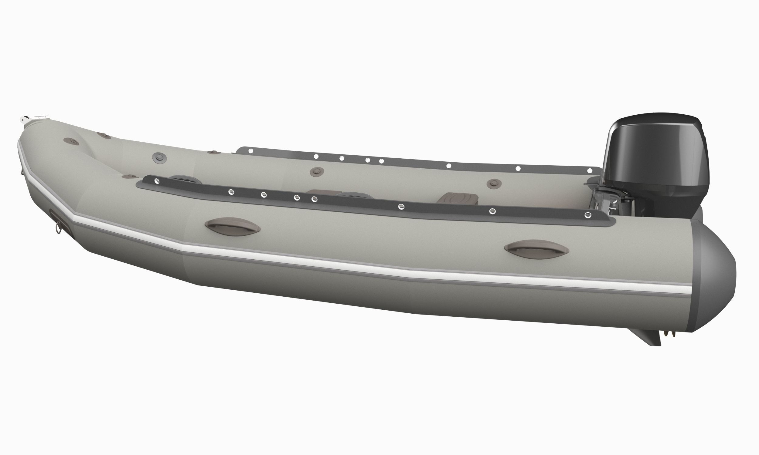 Rigid Hull Inflatable Boat 3D model_2
