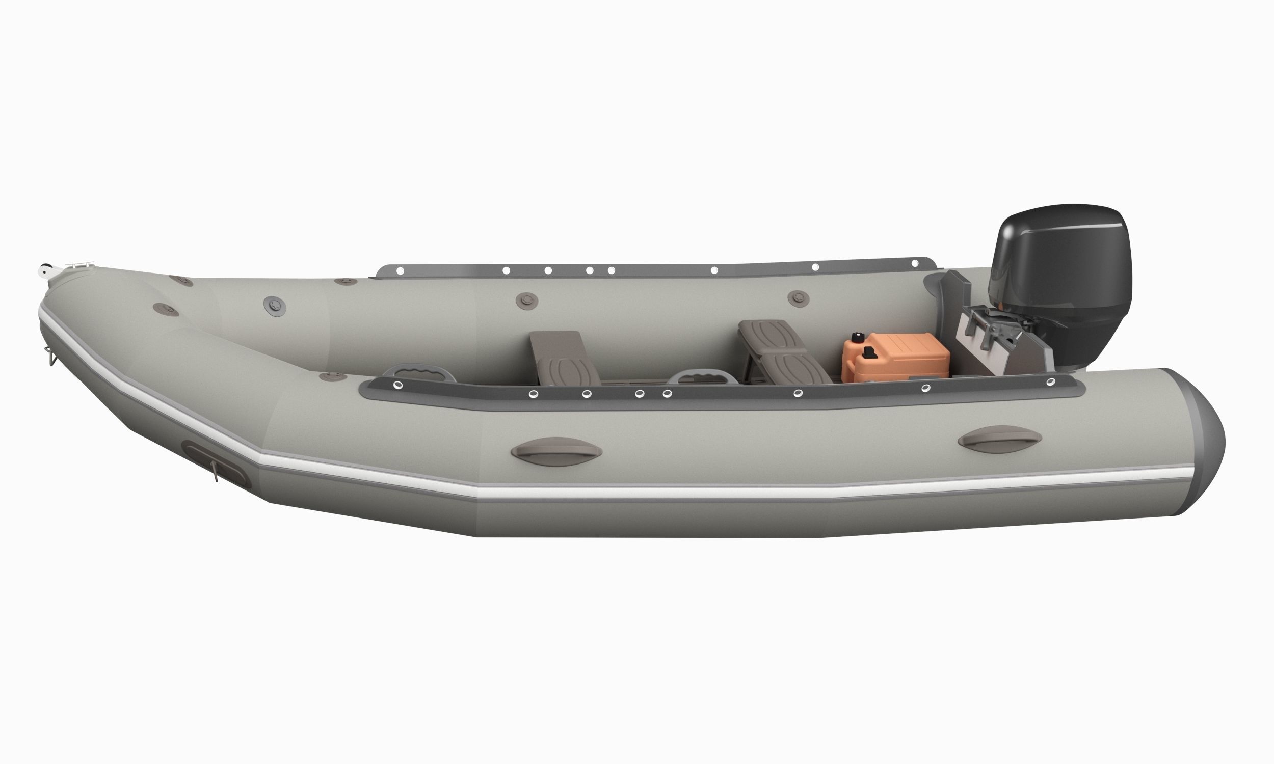 Rigid Hull Inflatable Boat 3D model_6