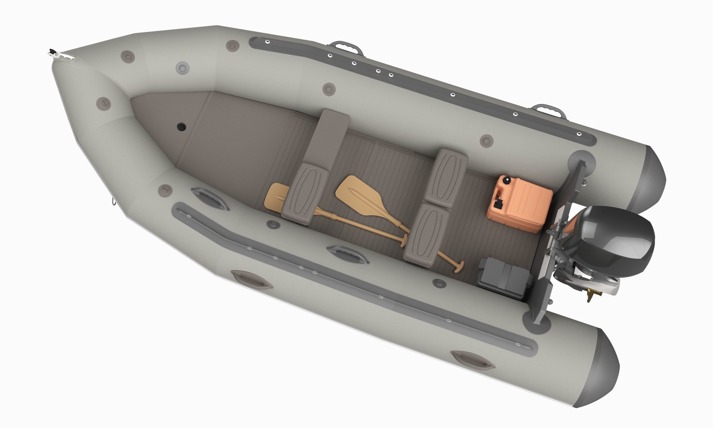 Rigid Hull Inflatable Boat 3D model_7