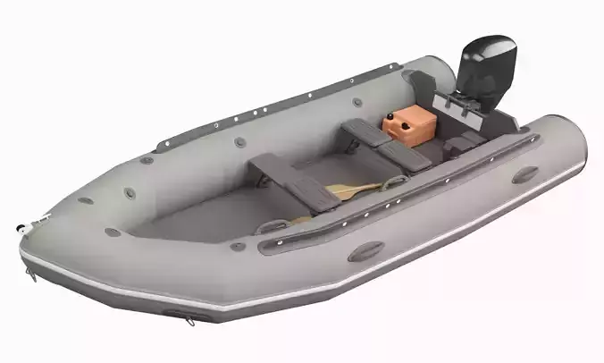 Rigid Hull Inflatable Boat 3D model