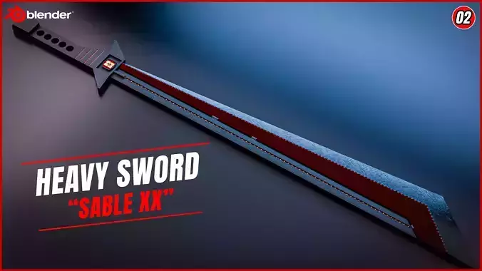 SWORD LOW POLY SABLE XX