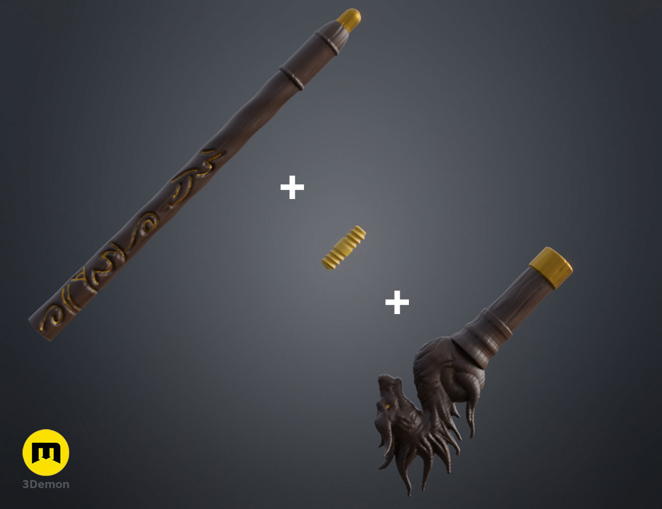 Noriyuki Sato wand 3D print model_5