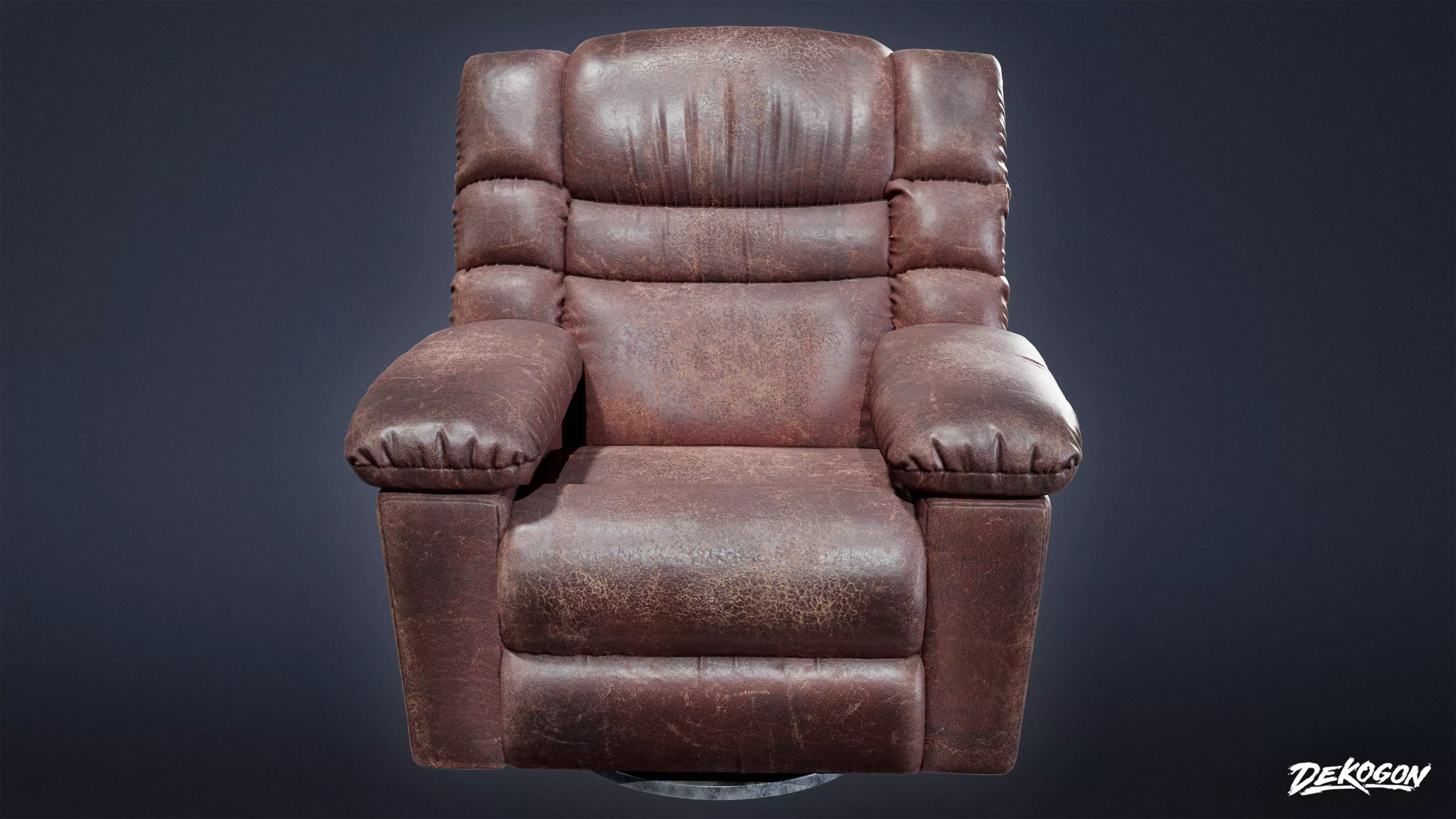 SUBURBS - Chair Recliner 02 - LOW POLY AND NANITE Low-poly 3D model