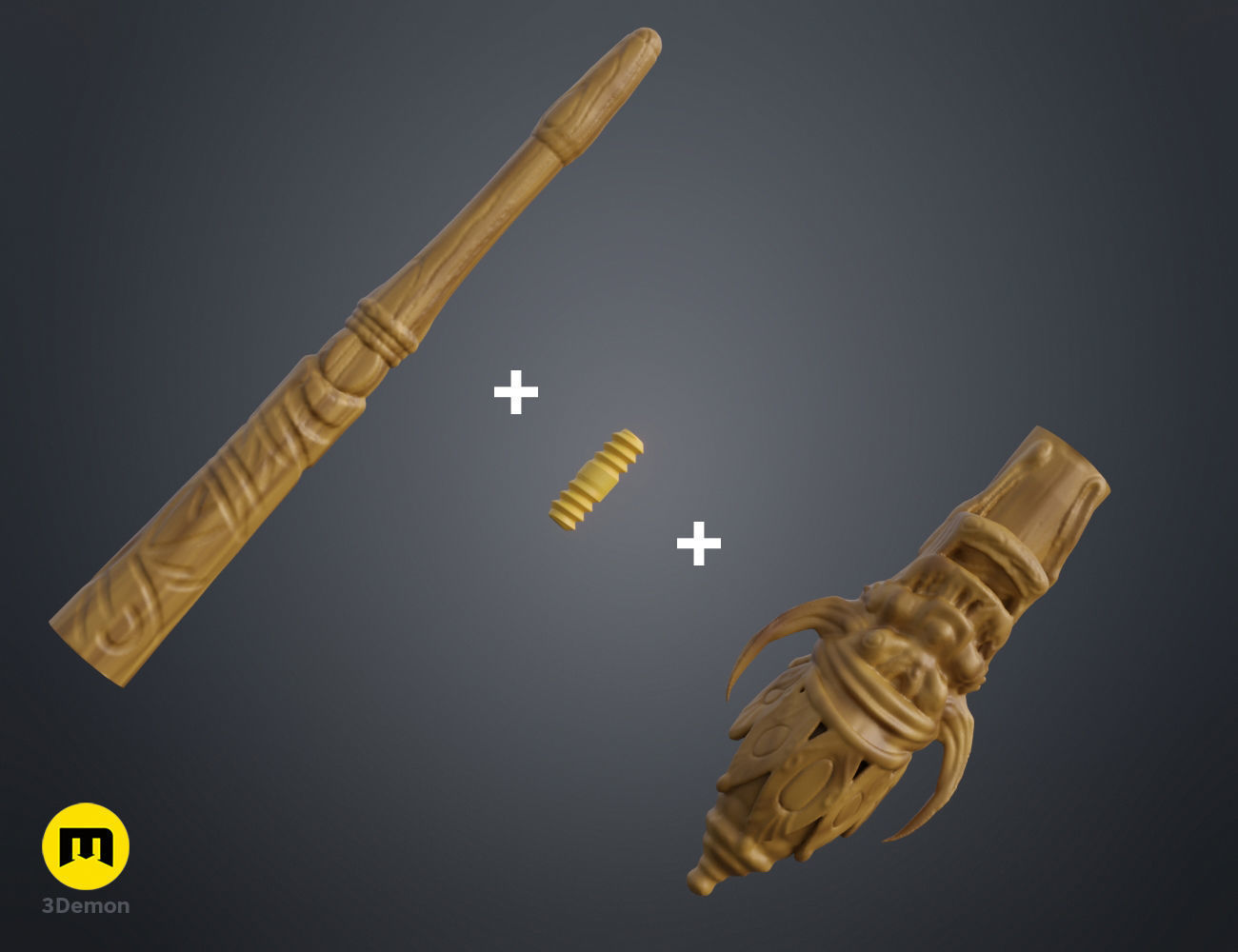 Chiyo Kogawa wand 3D print model_1